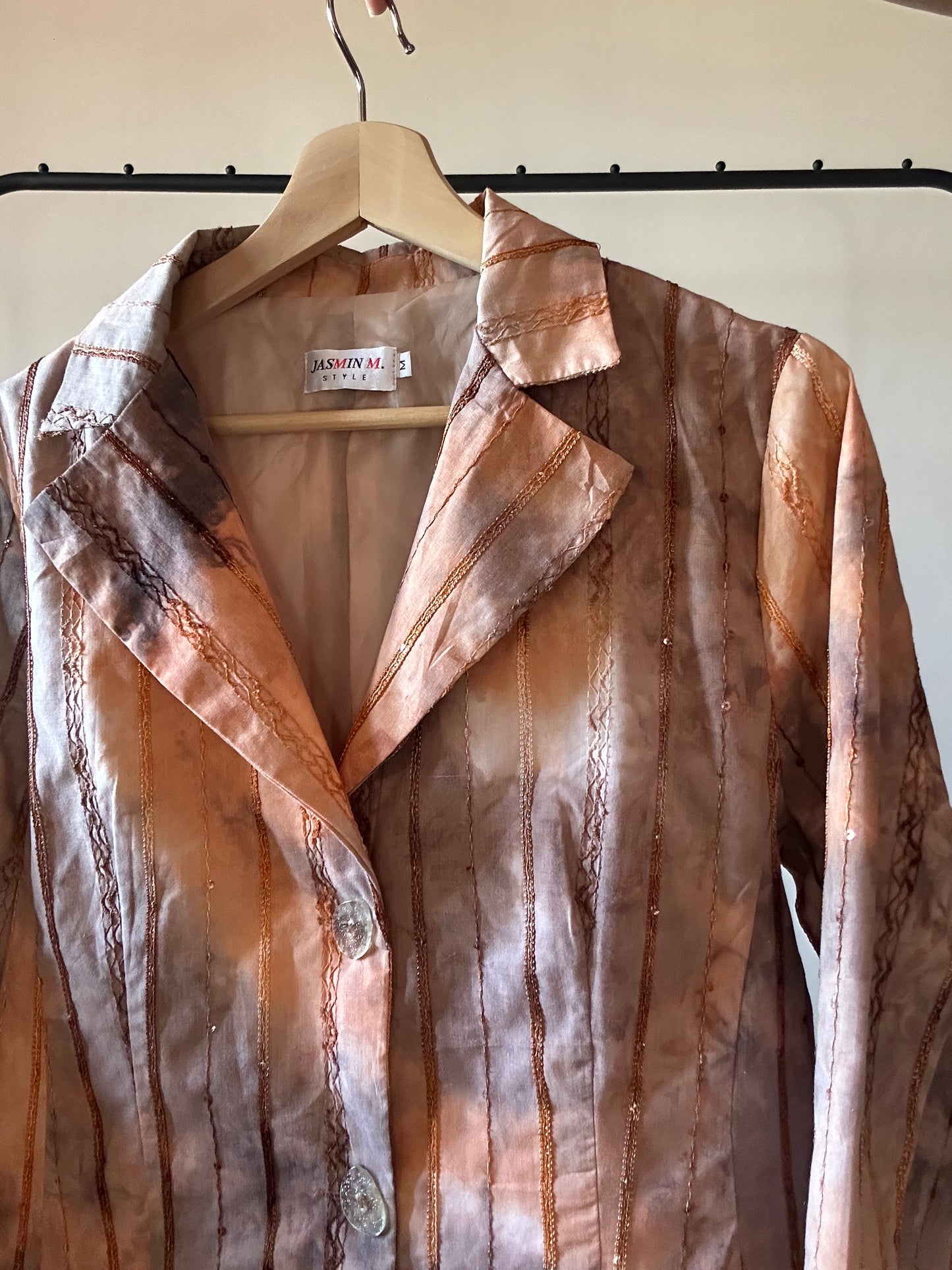 Jasmin M Vintage Embroidered Blazer