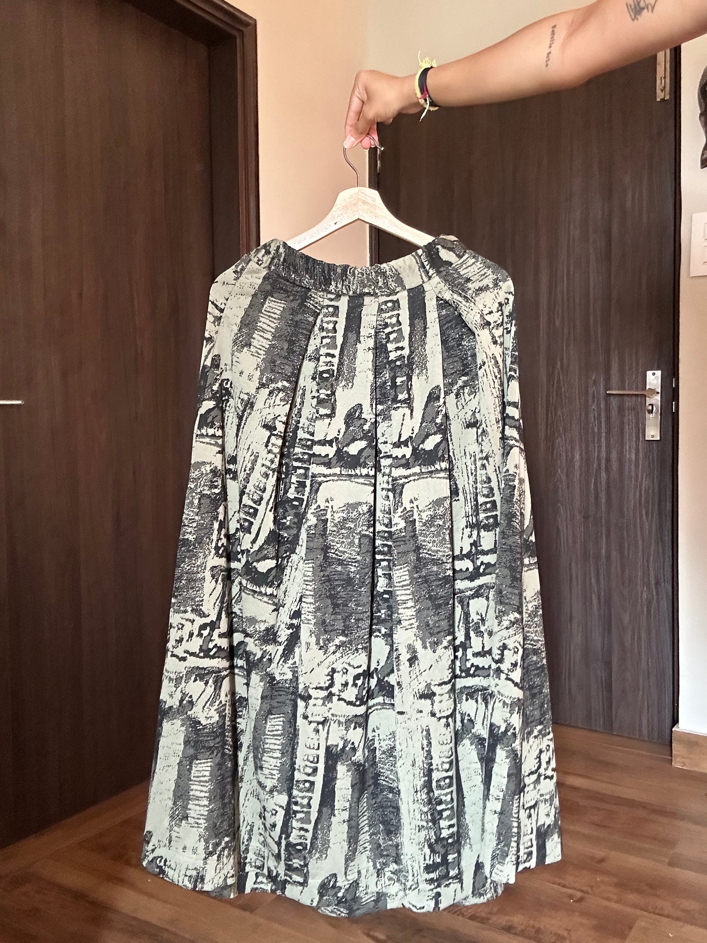 Nina Riga Vintage Pleated Skirt