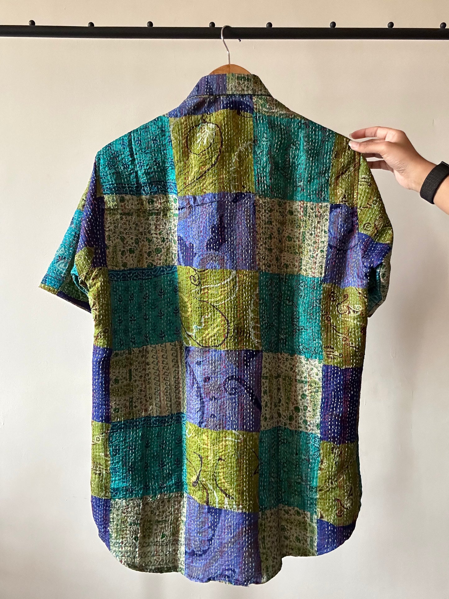 The Earth Patch Work Kantha Embroidery Shirt