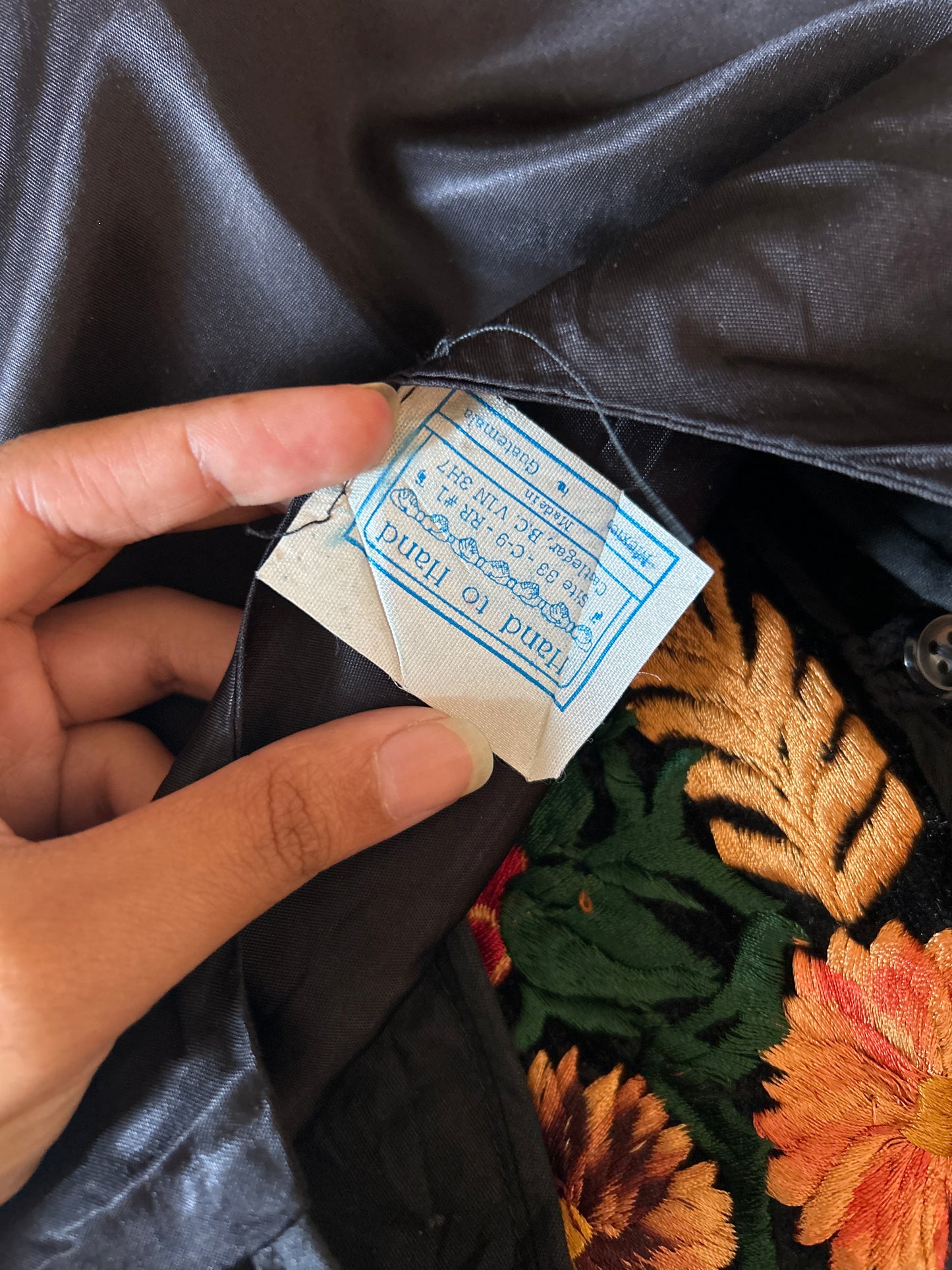 Hand to Hand Vintage All Embroidered Vest