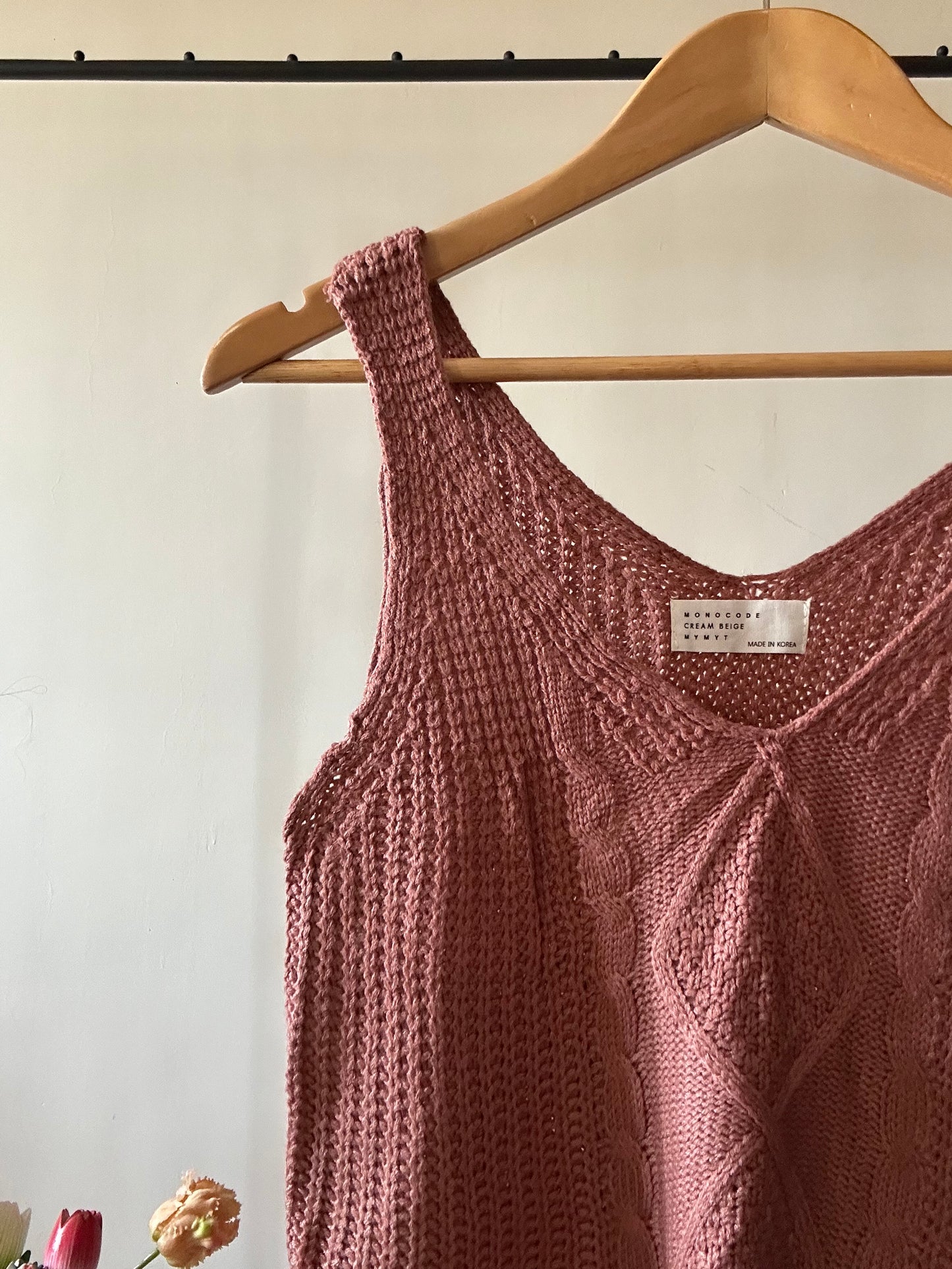 Monocode Crean Beige Mymyt Vintage Knit Top