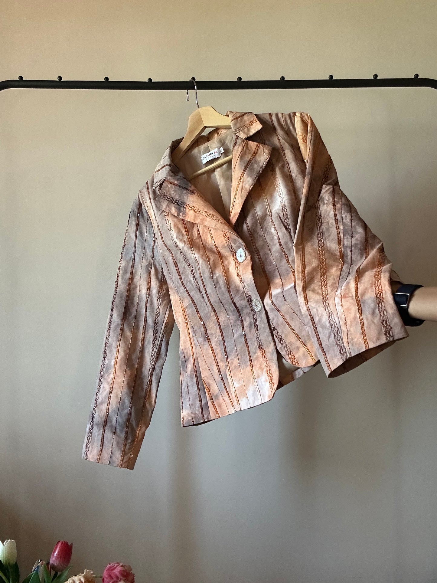 Jasmin M Vintage Embroidered Blazer