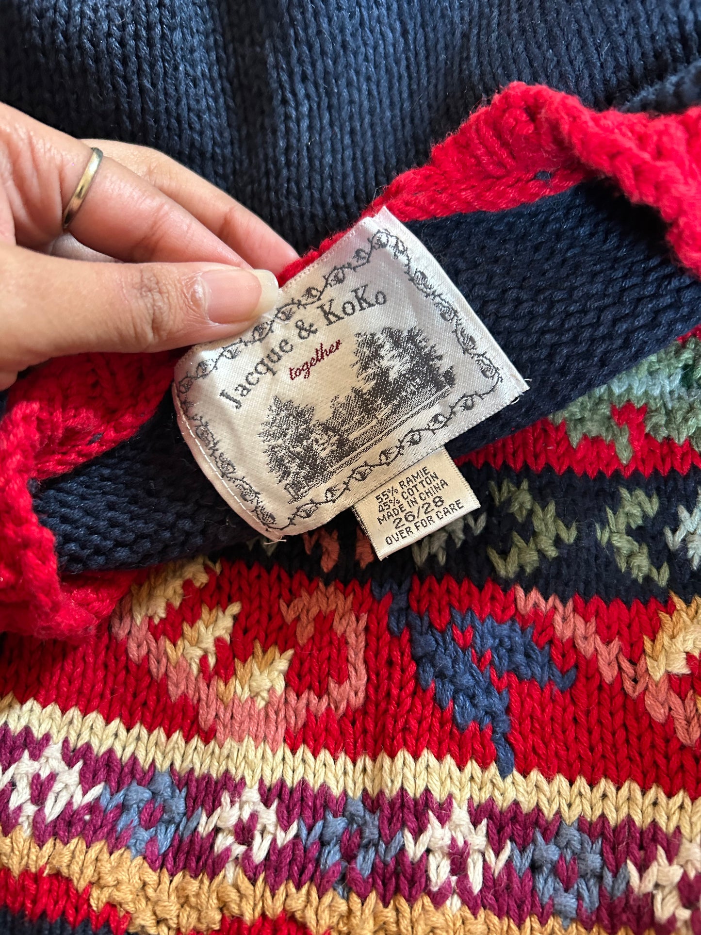 Jacque & Koko Together Vintage Hand Embroidered Pullover