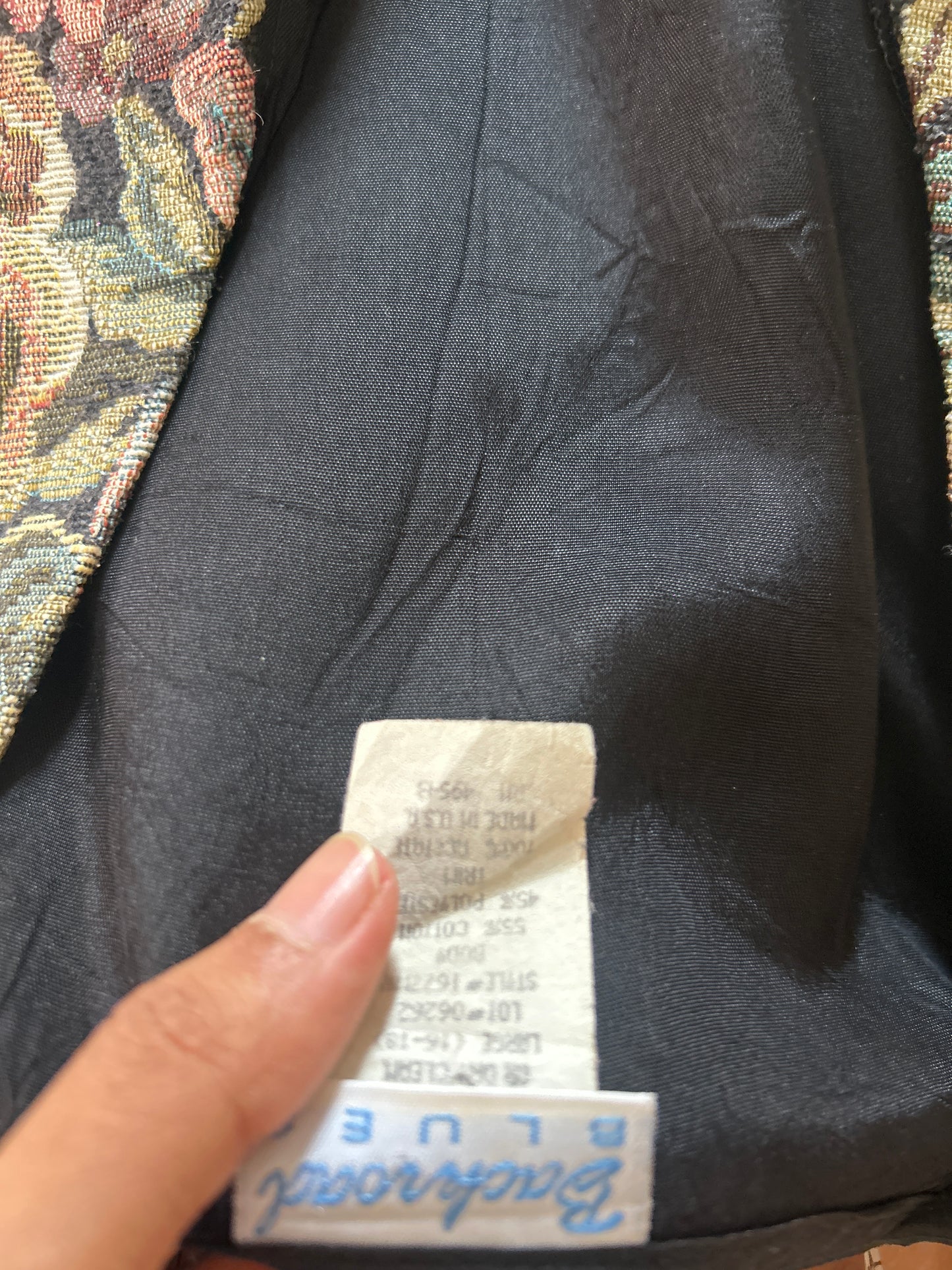 Vintage Jacquard Vest By Backroad Blues