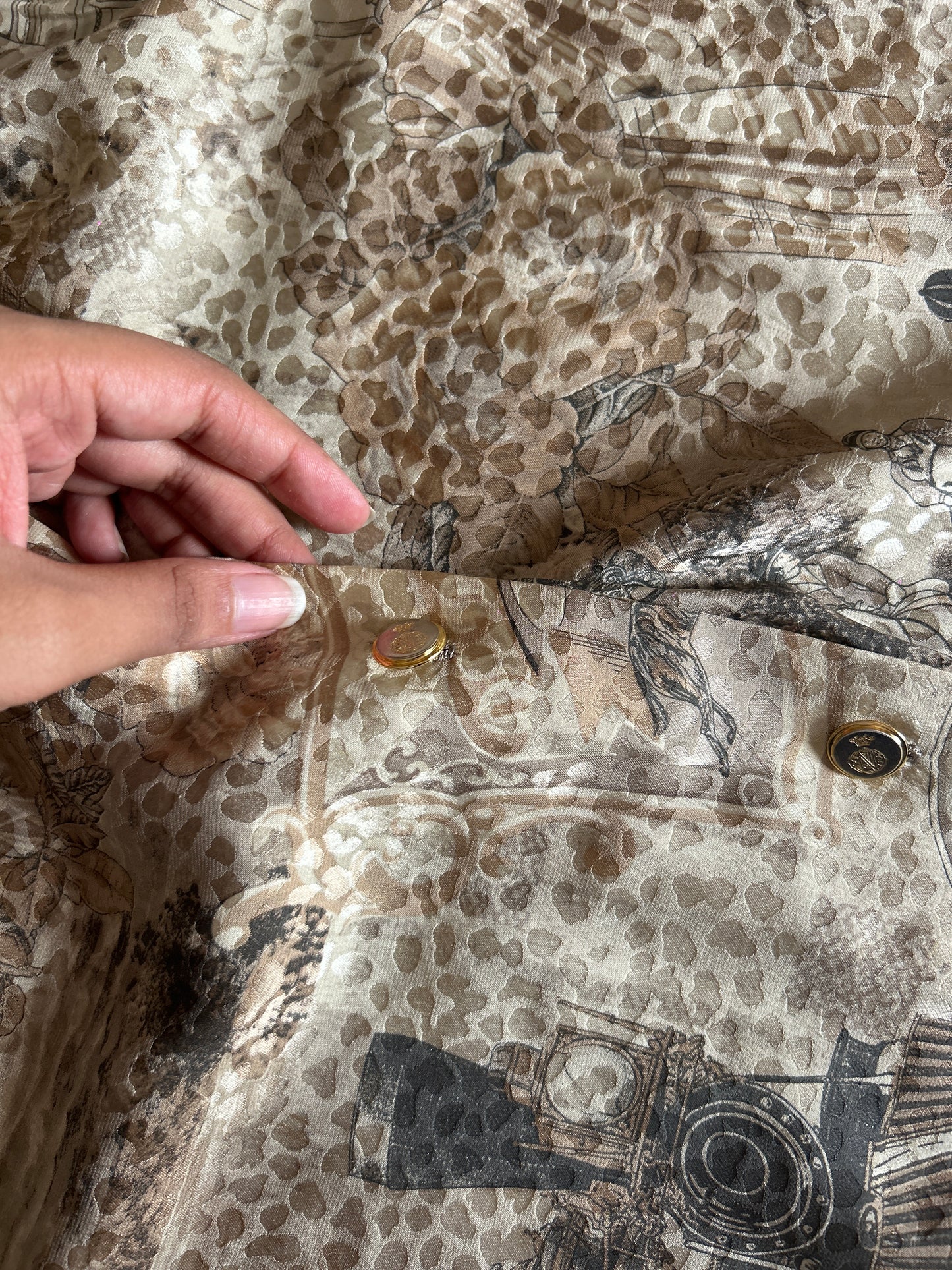 Vintage All Print Textures Shirt