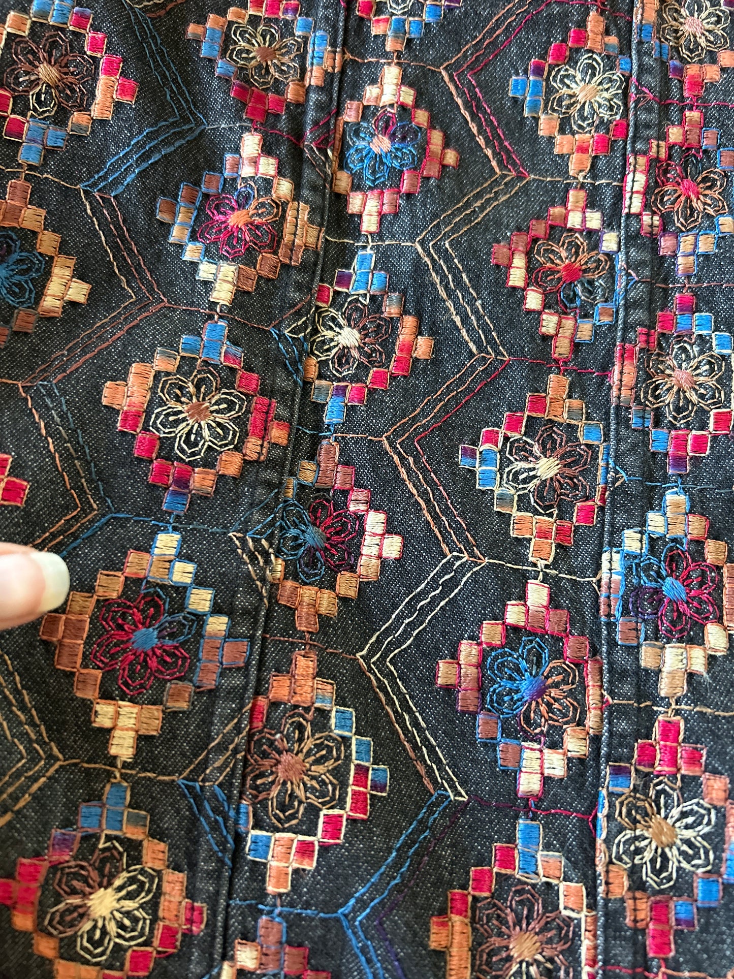 Vintage Coldwater Creek All Embroidered Shaket