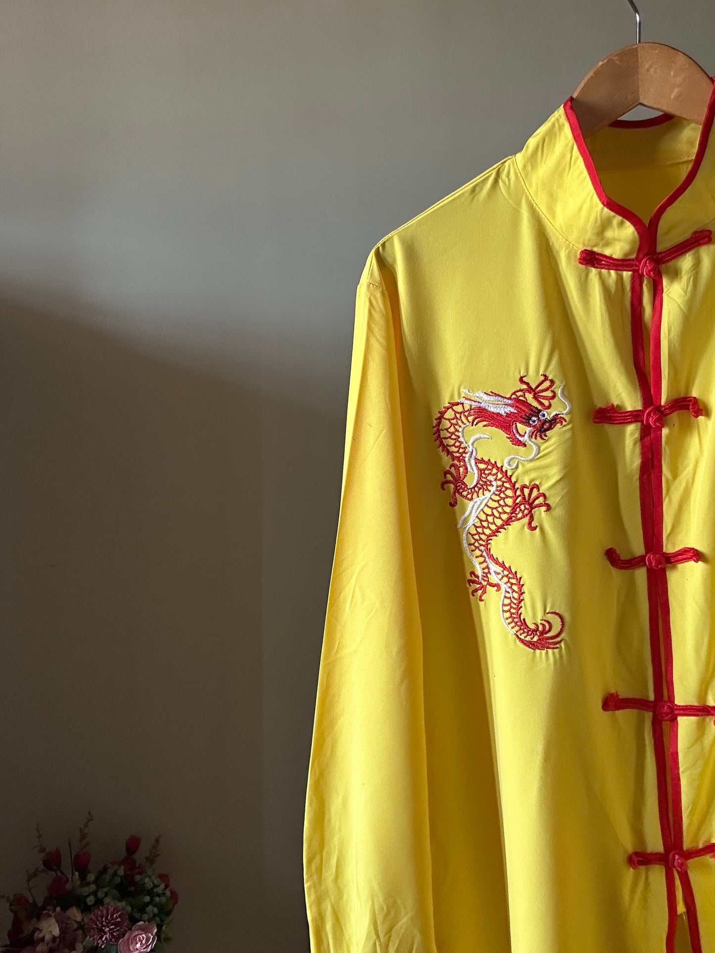 Vintage Dragon Embroidered Shirt