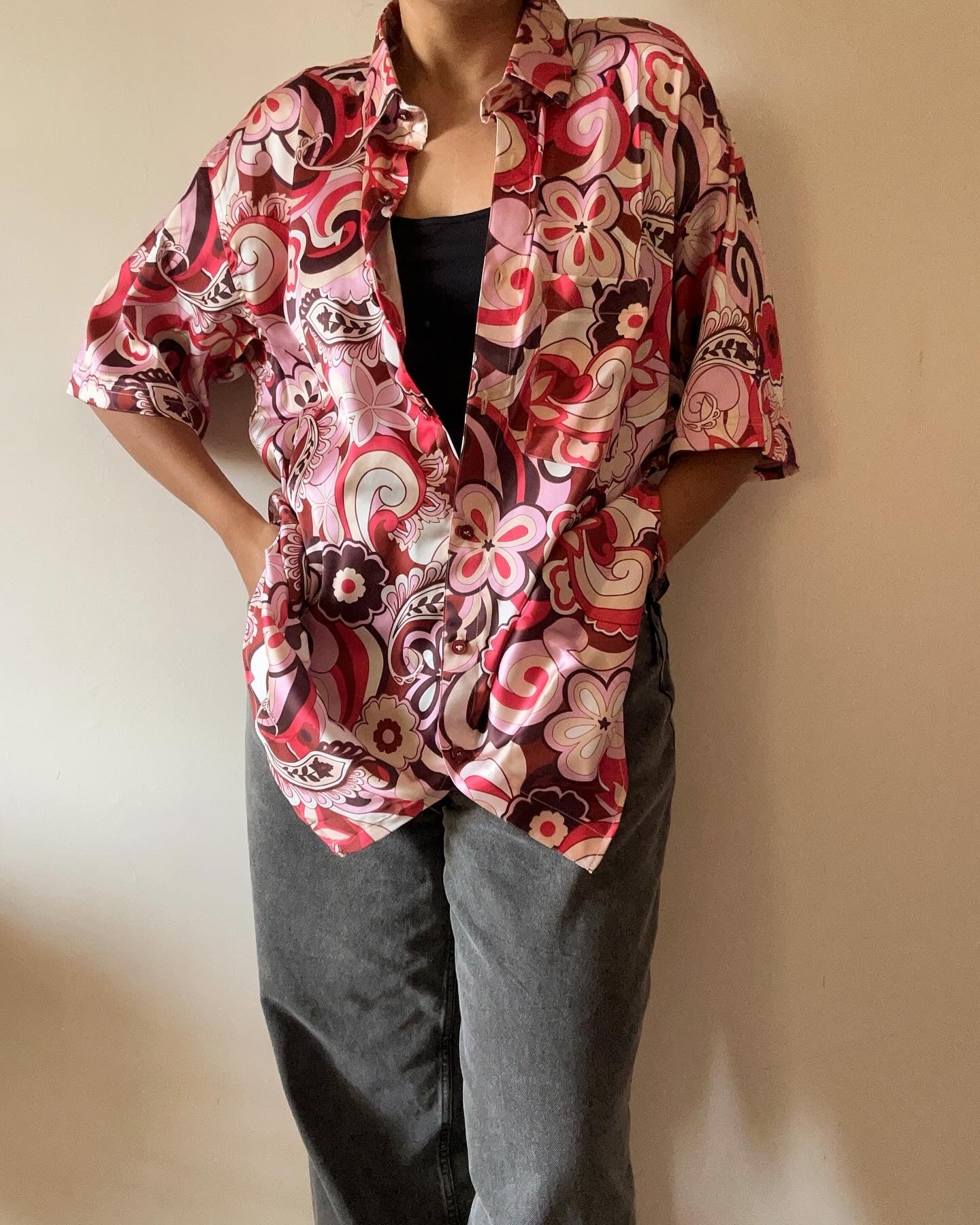90s Painter’s Satin Shirt