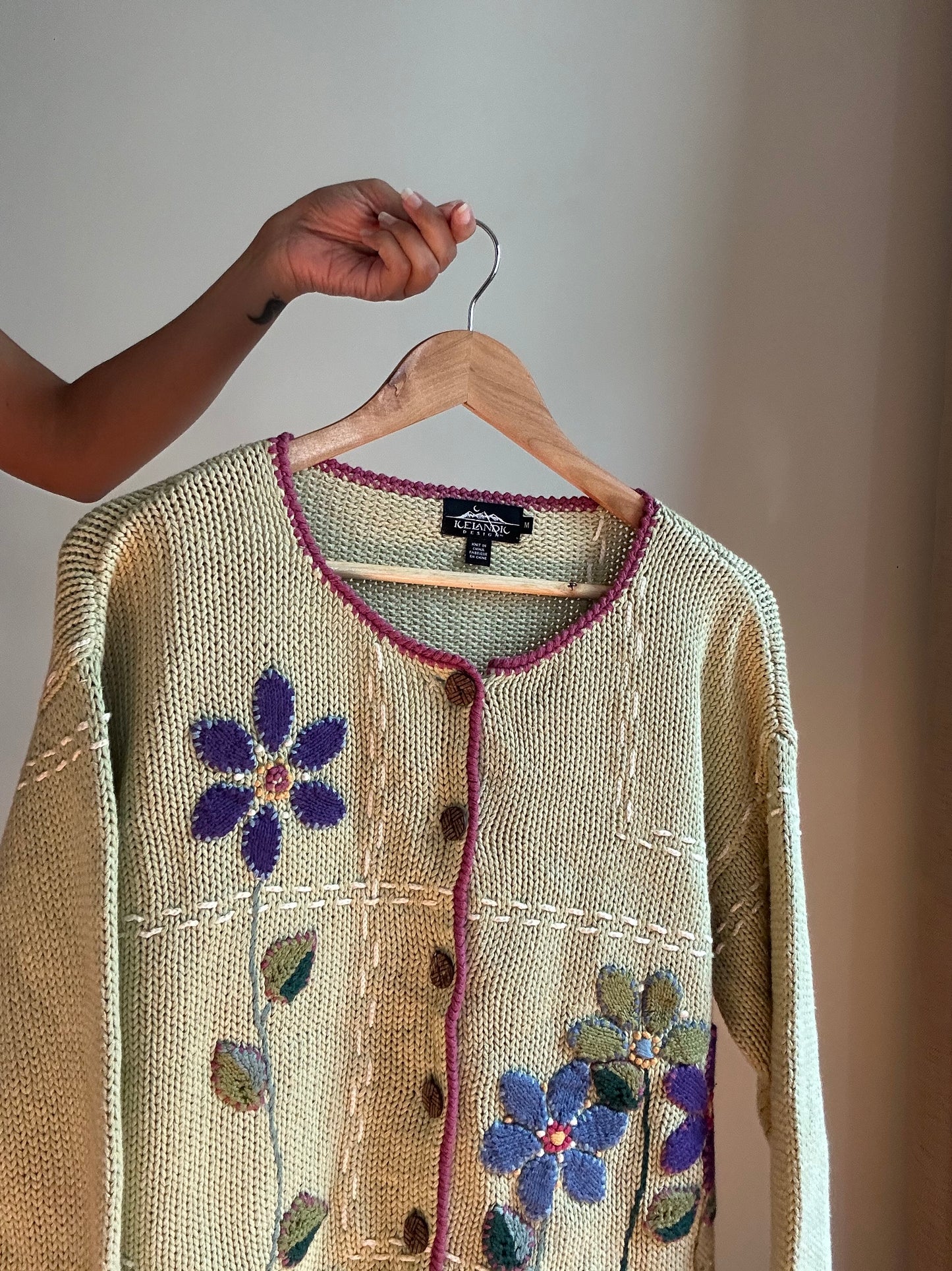 Icelandic Vintage Knit Cardigan