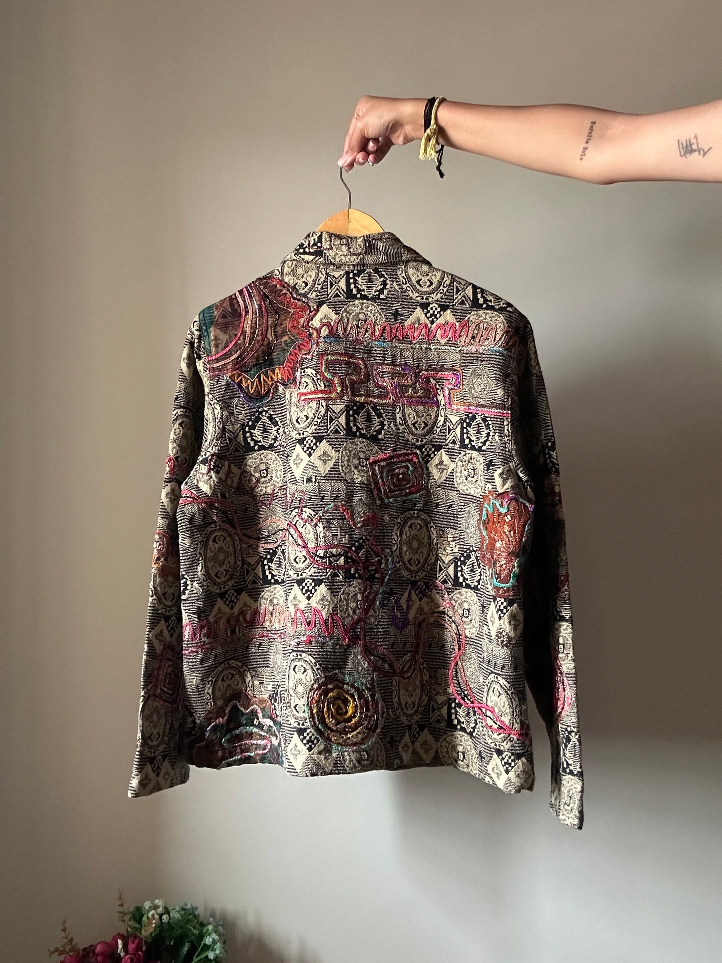 Vintage Coldwater Creek All Embroidered and Weaved Shaket