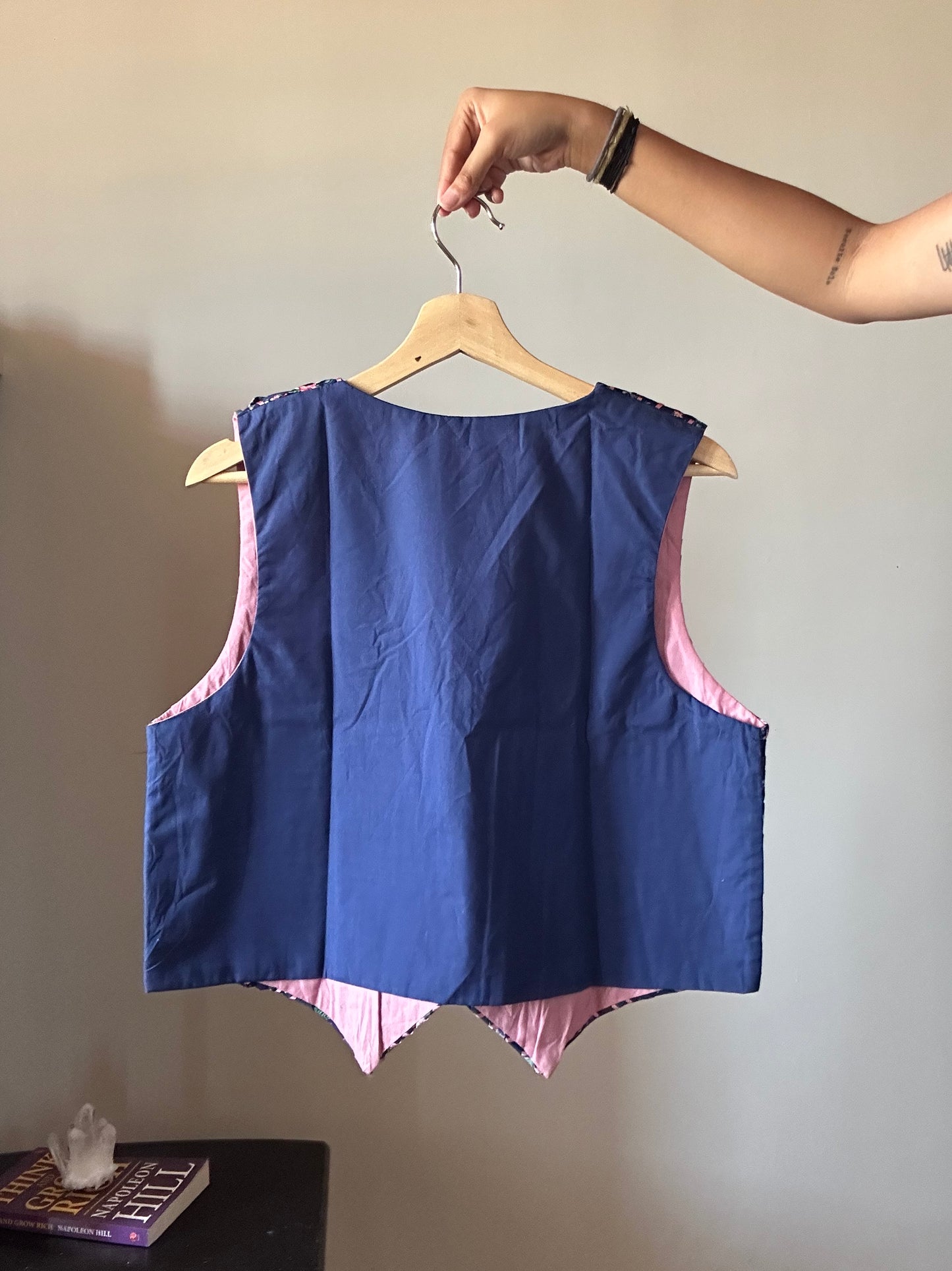 Floral Weaved Vintage Vest