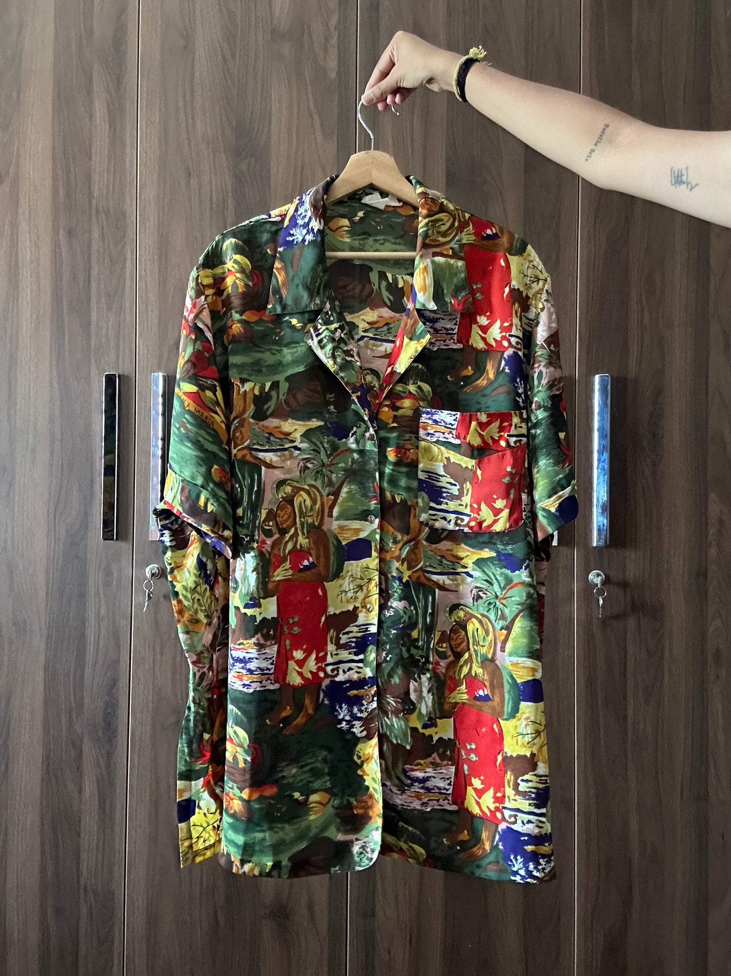 Vintage Abstract Art Print Shirt
