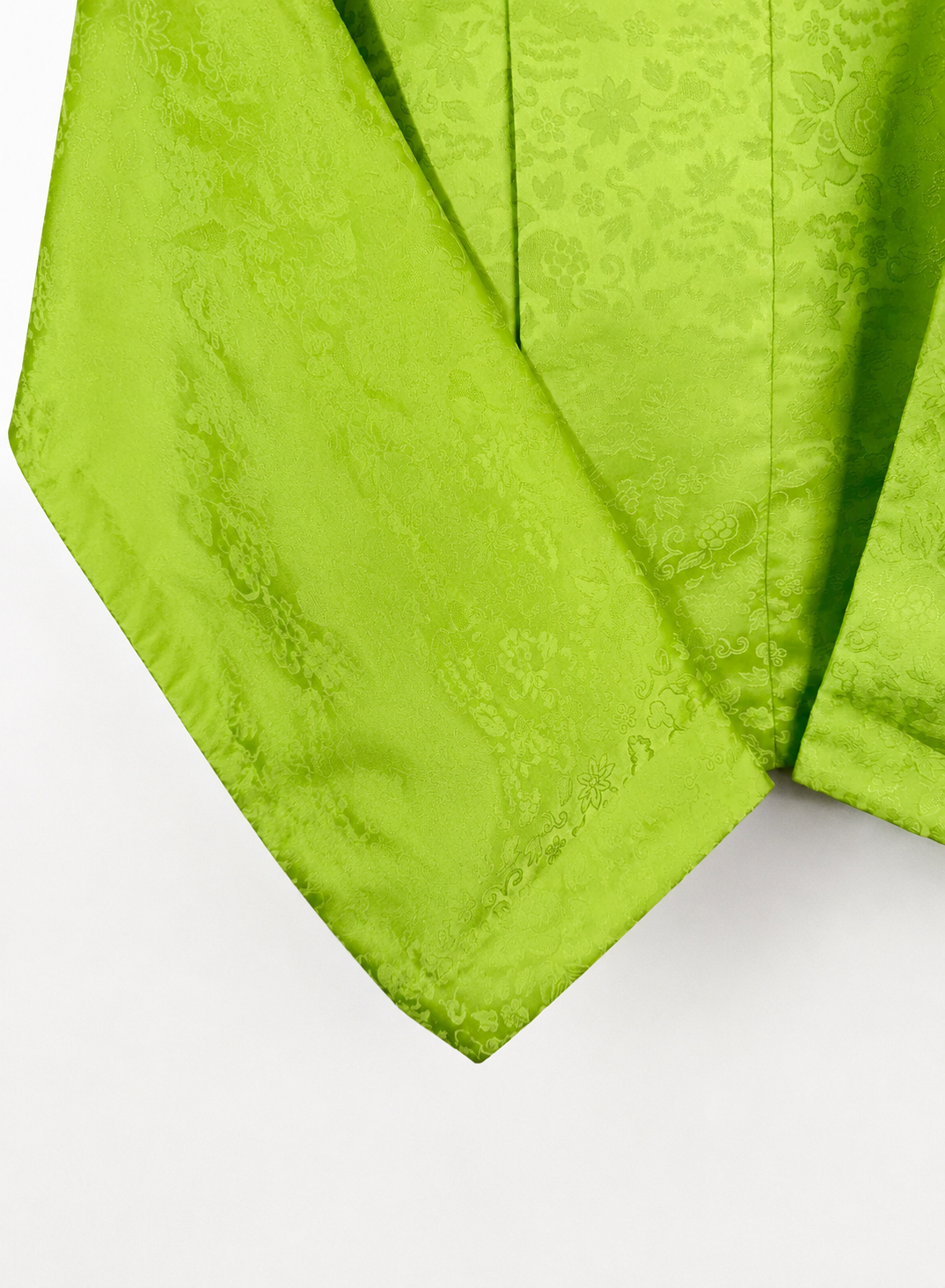 Vintage Lime Green Silk Hanbok Jacket