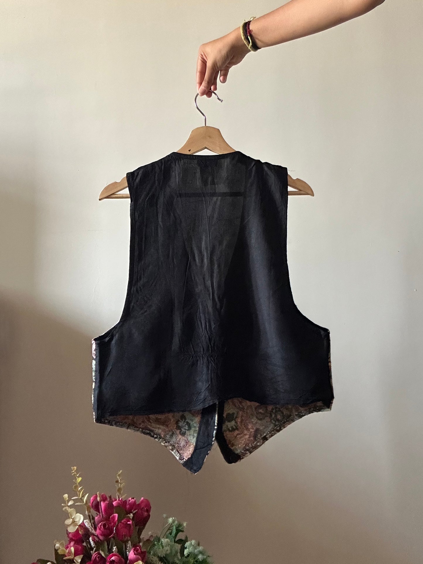 Vintage Jacquard Vest By Backroad Blues