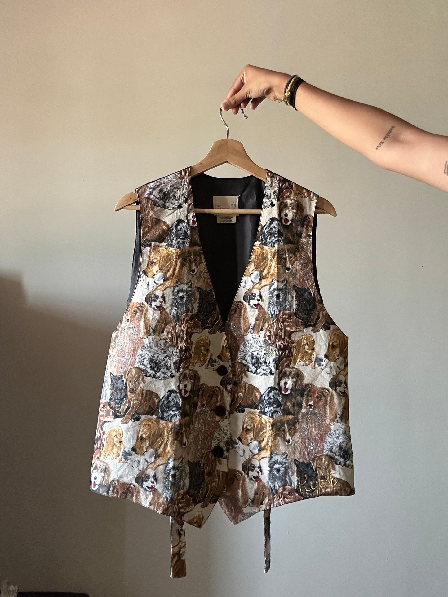 Kyote Kreations Vintage Handpainted Vest