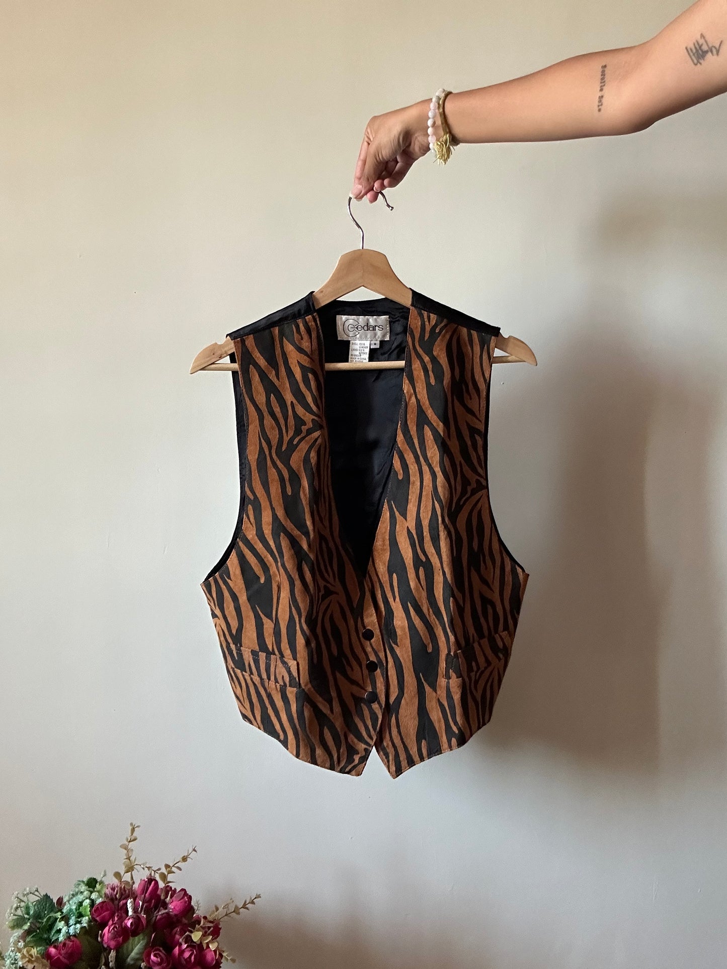 Cedars Vintage Pure Leather Vest