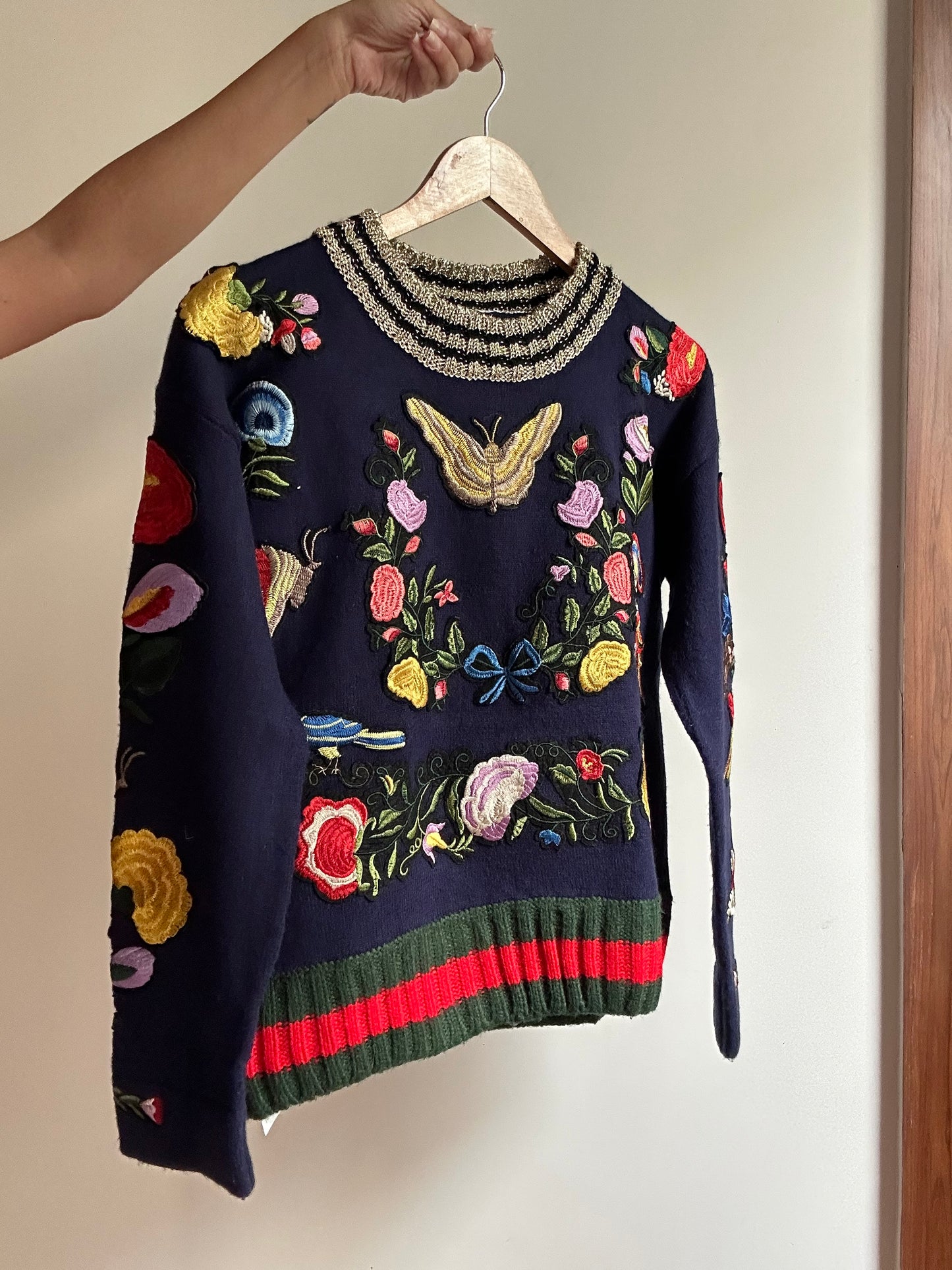 Vintage Wool Blend Knit Pullover
