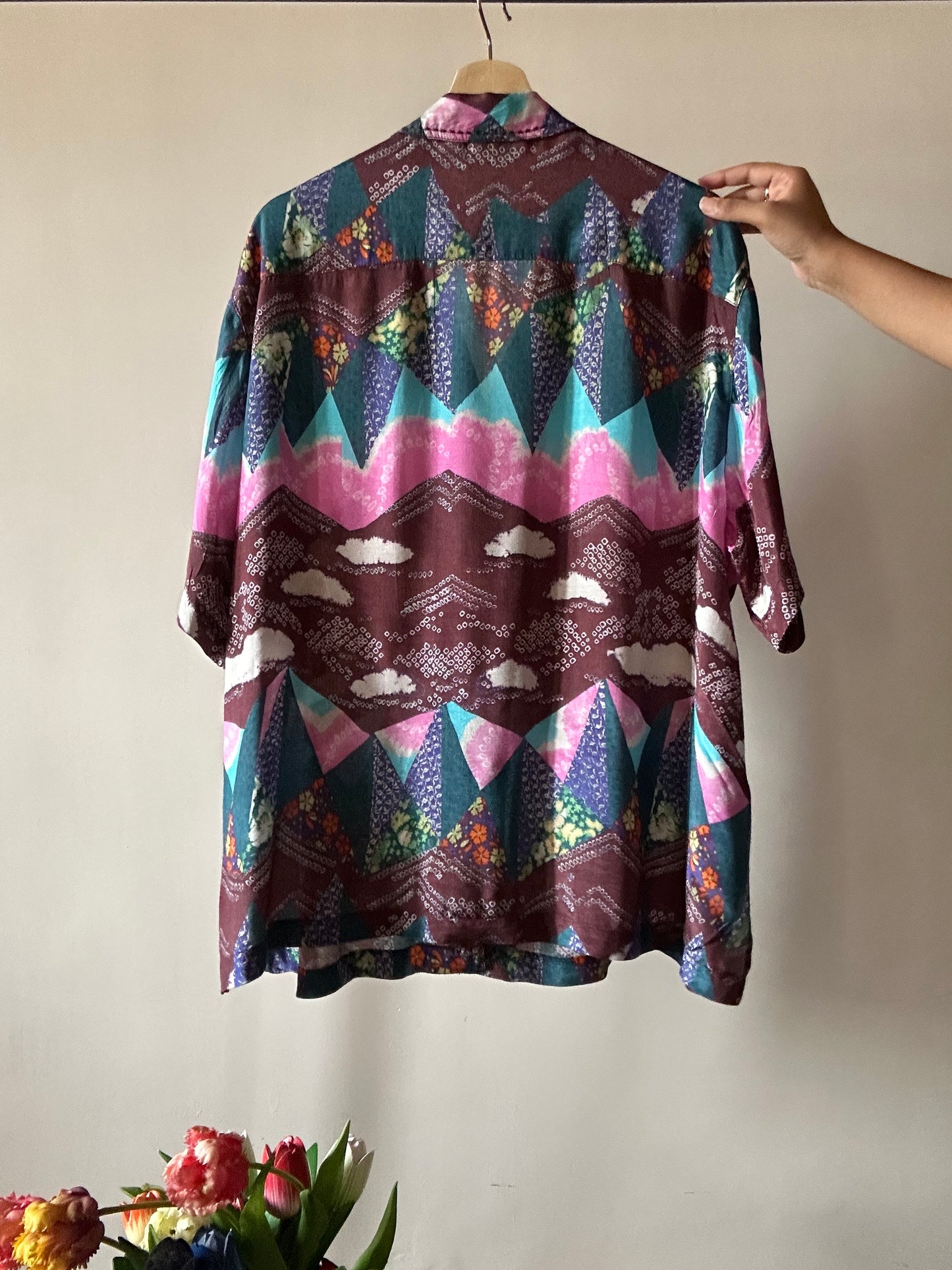 Kimchi Blue Neckline Embroidered Vintage Shirt