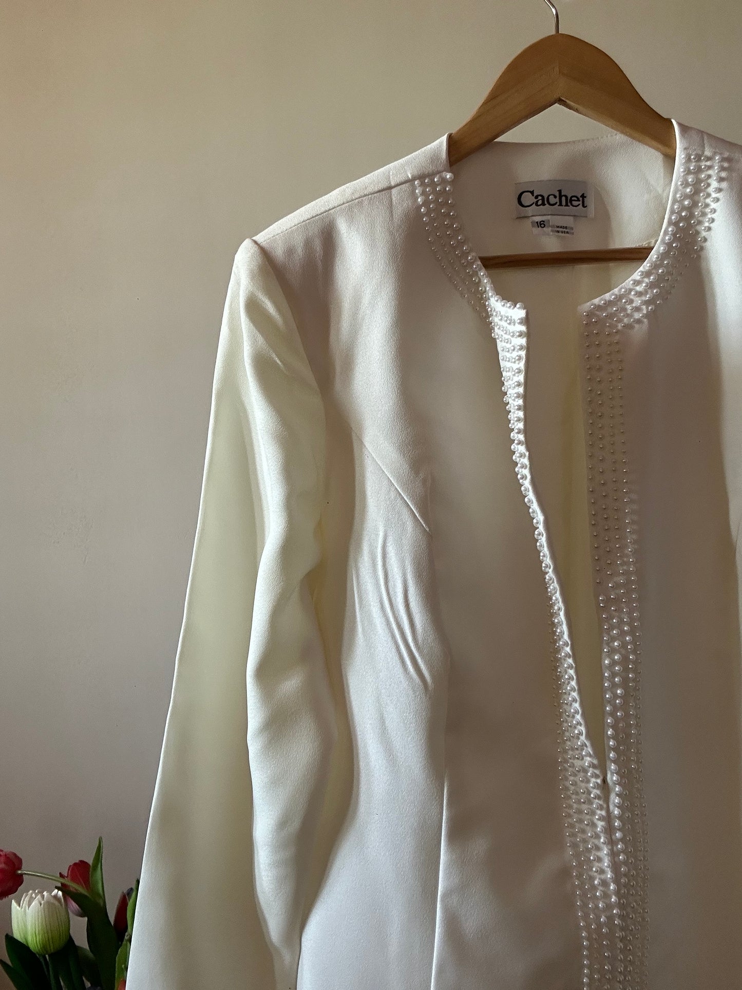 Cachet Vintage Beaded Blazer