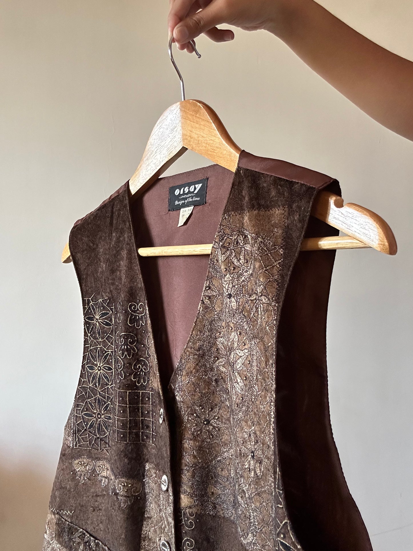 Vintage Orsay Velvety Vest