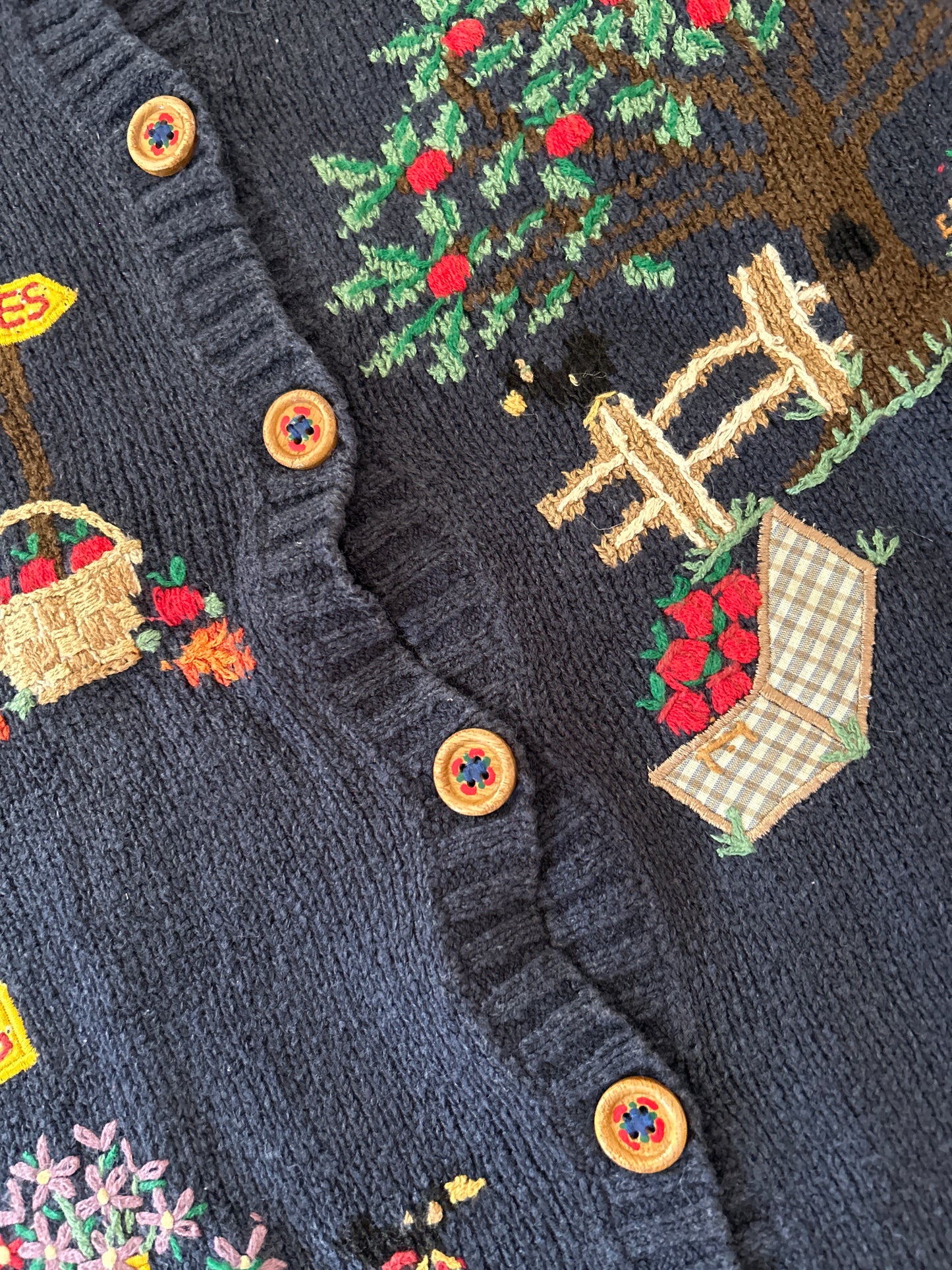 Northern Isles Vintage Embroidered and Patchwork Cardigan