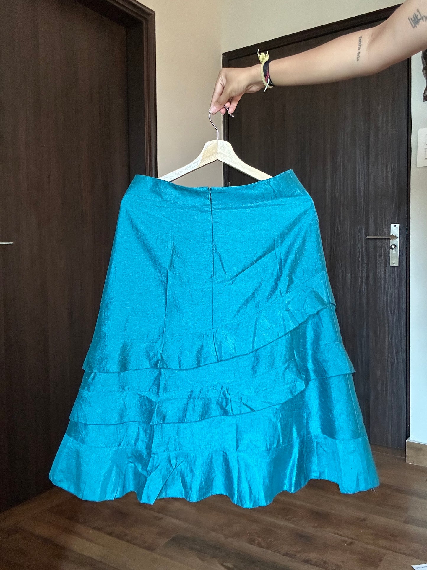 Rococo Vintage Skirt With Back Zipper