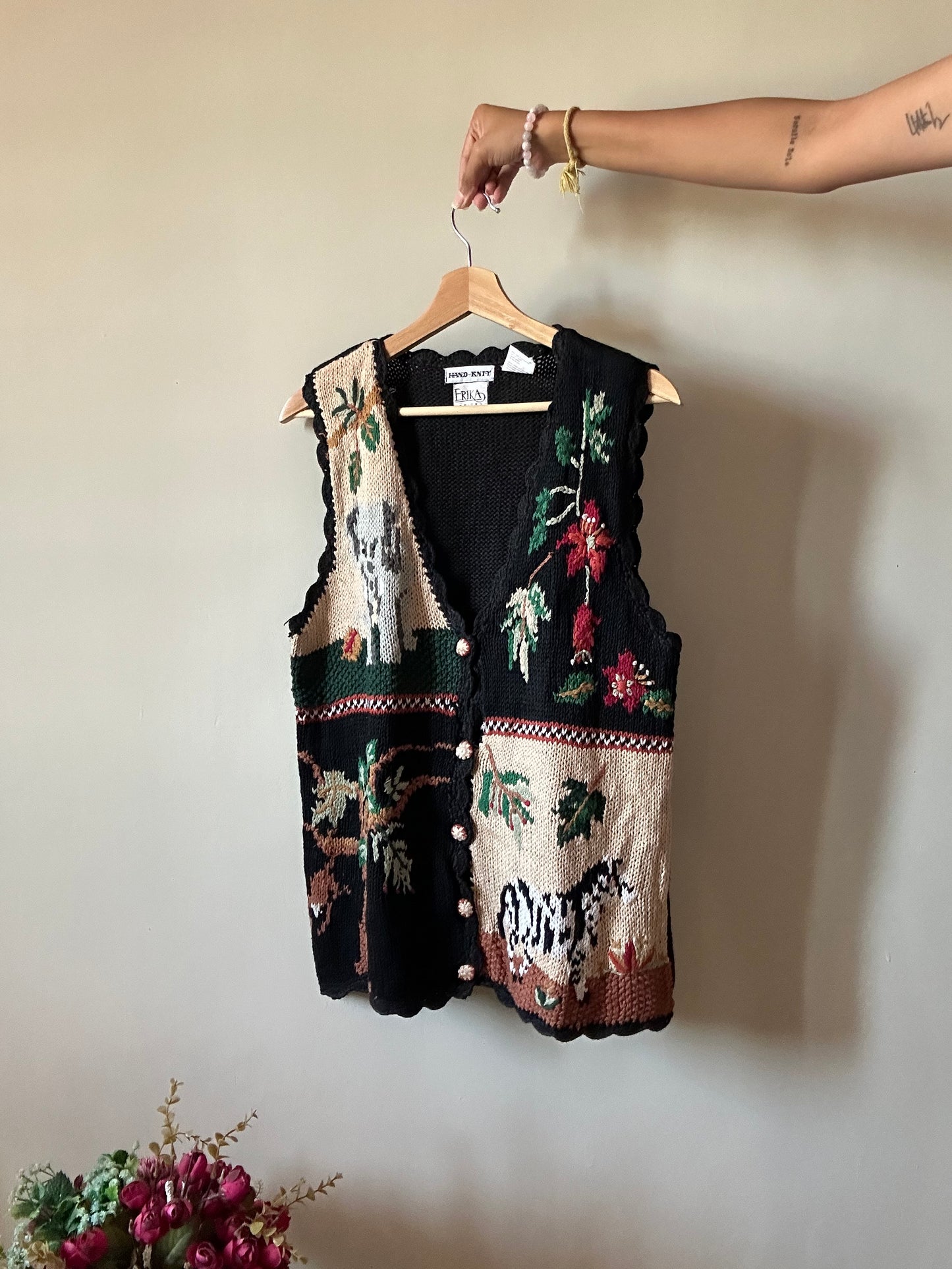 Erika Vintage Hand Knit Vest