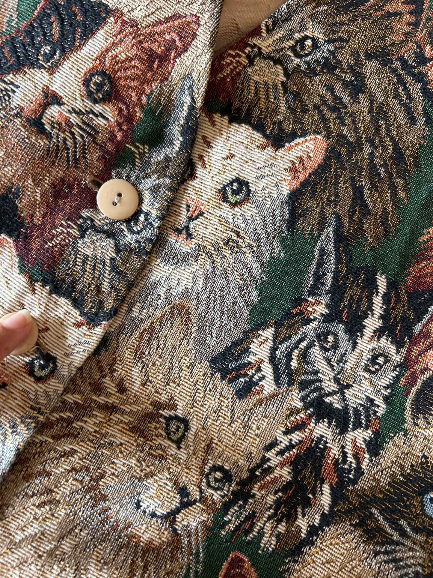 Facets Vintage Cat Vest