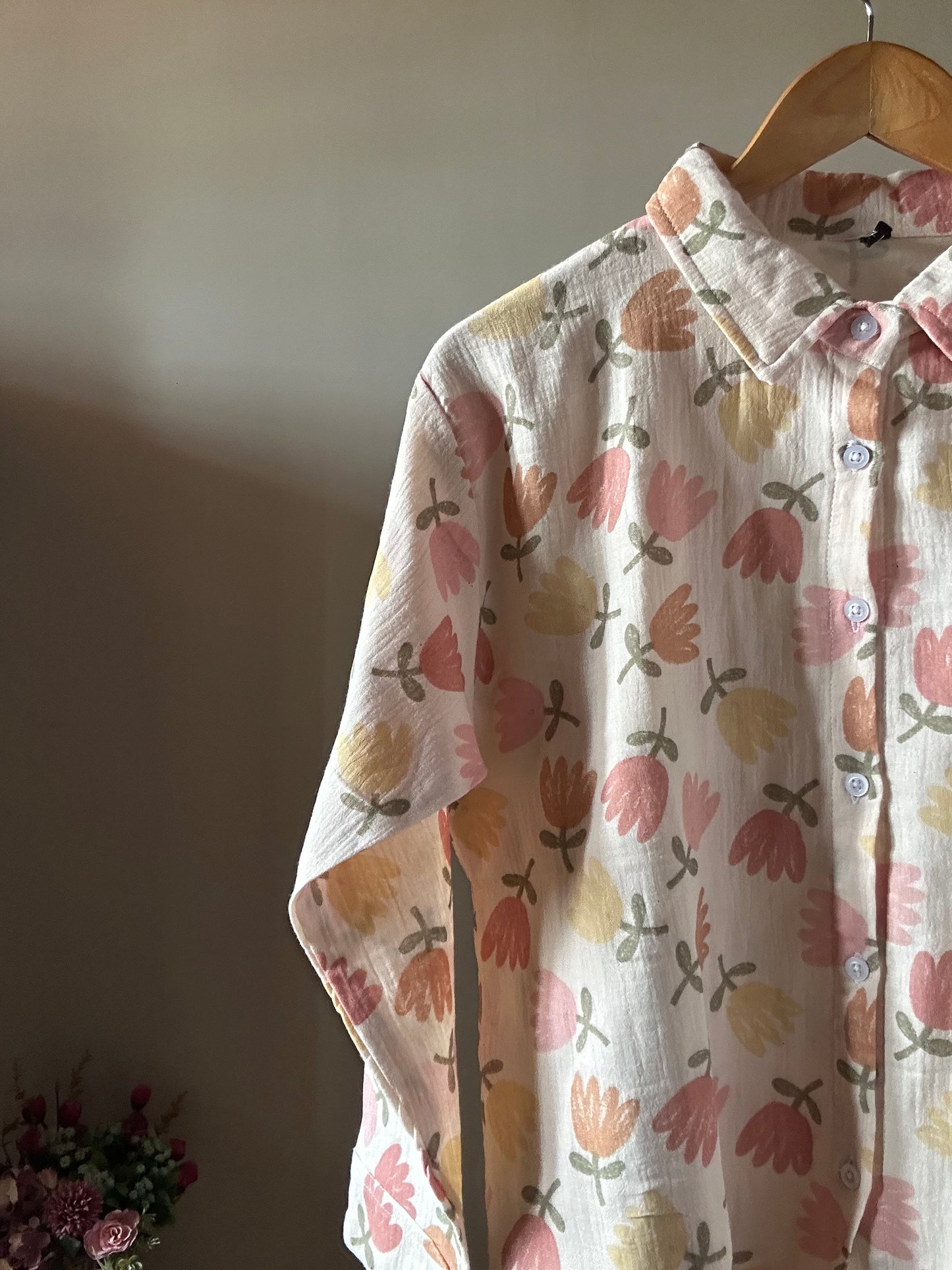 Pinteresty Vintage Floral Print Shirt