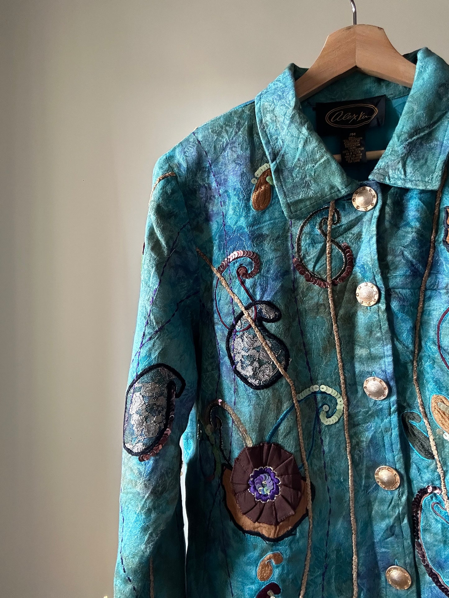 Alex Kim Vintage Beaded and Embroidered Shaket