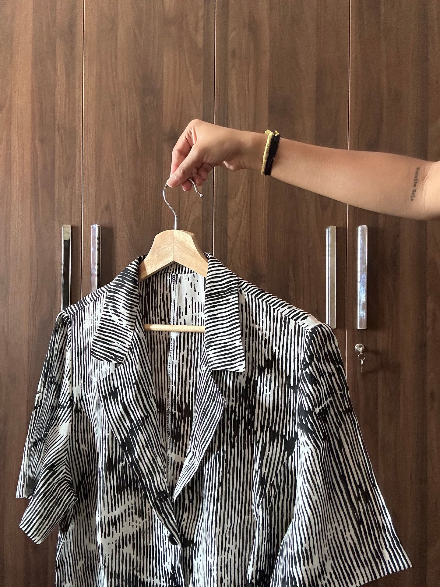 Vintage Abstract Print Shirt