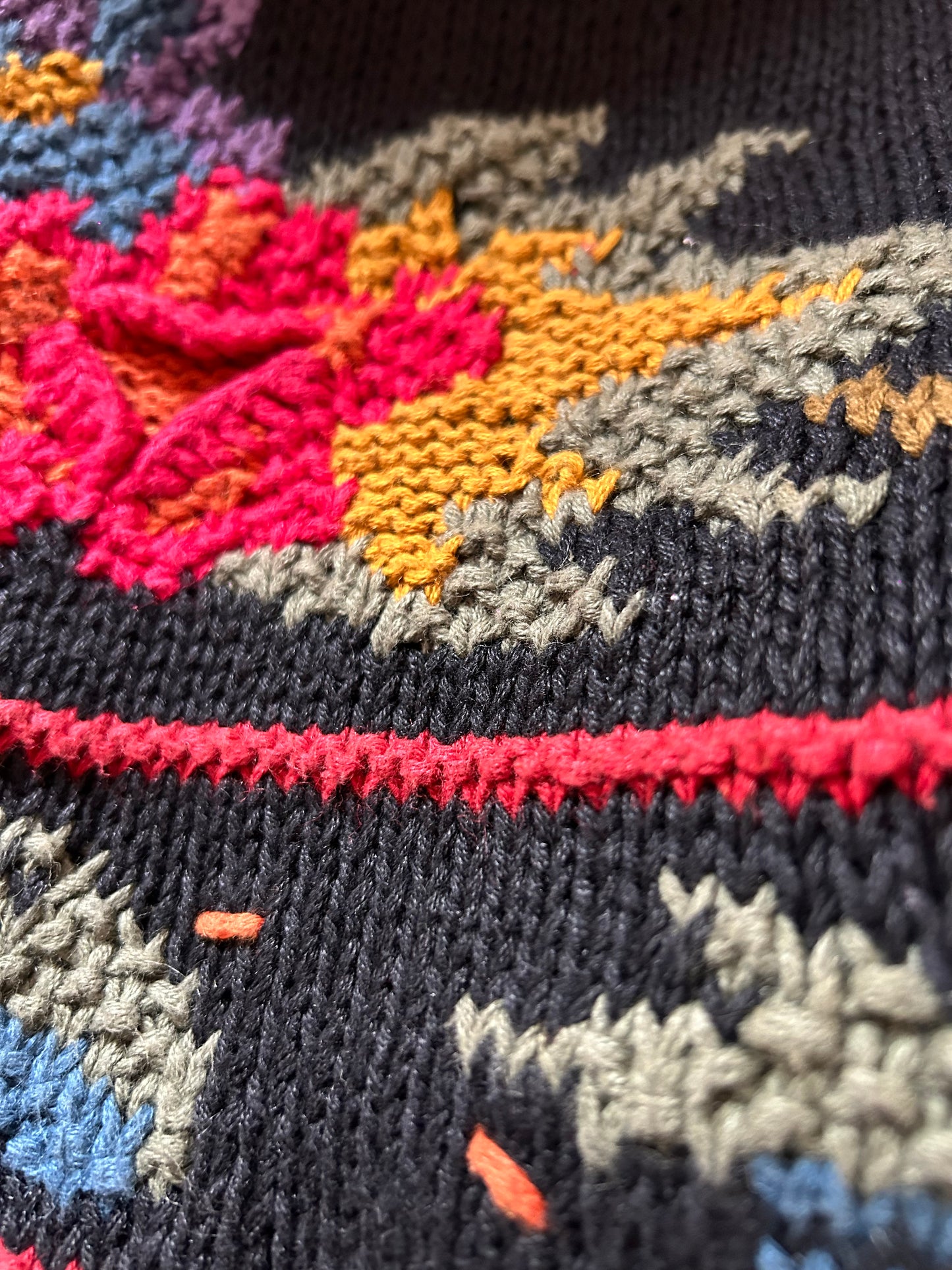 Vintage Crystal Kobe Floral Knit Pullover