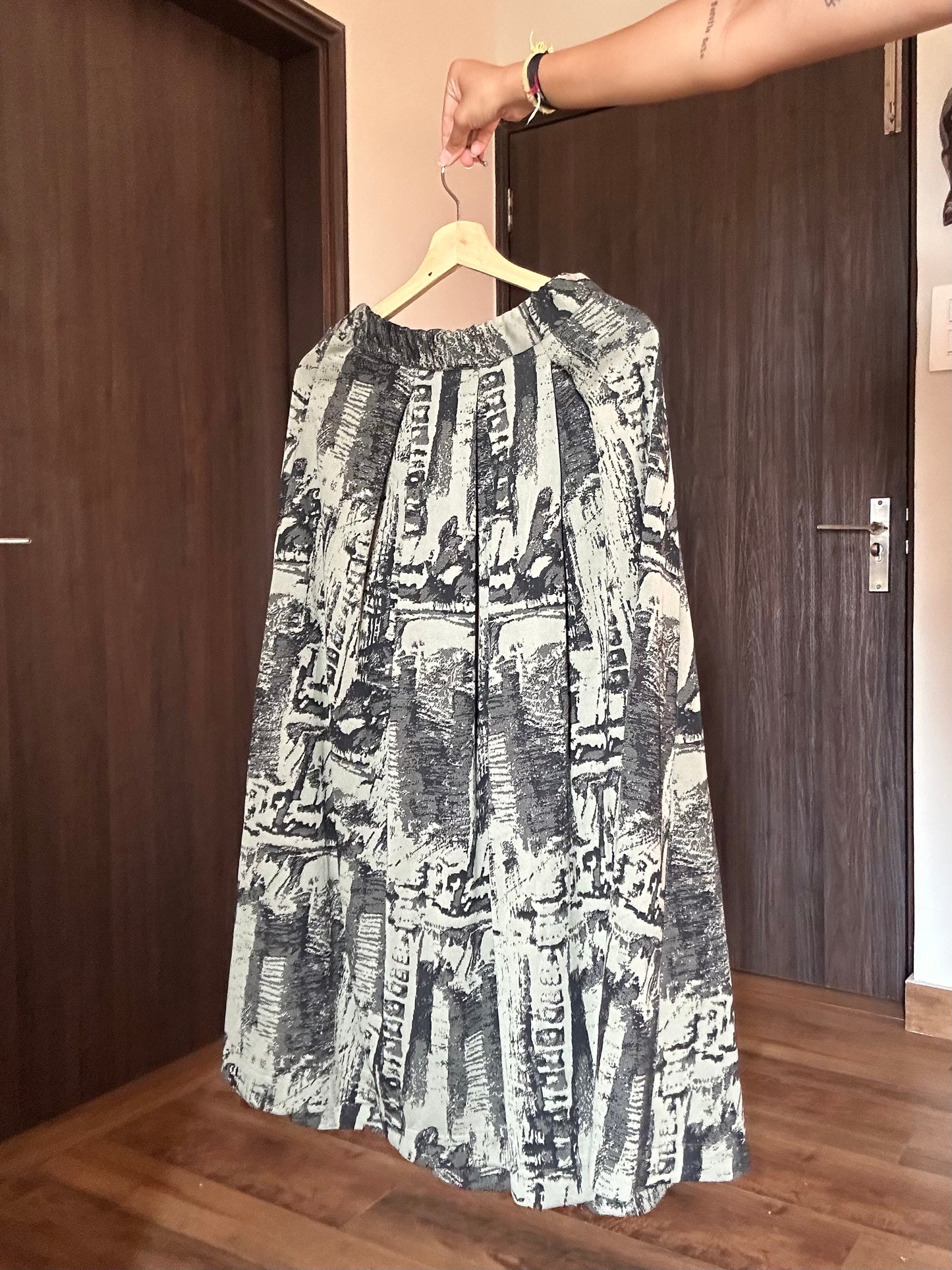 Nina Riga Vintage Pleated Skirt