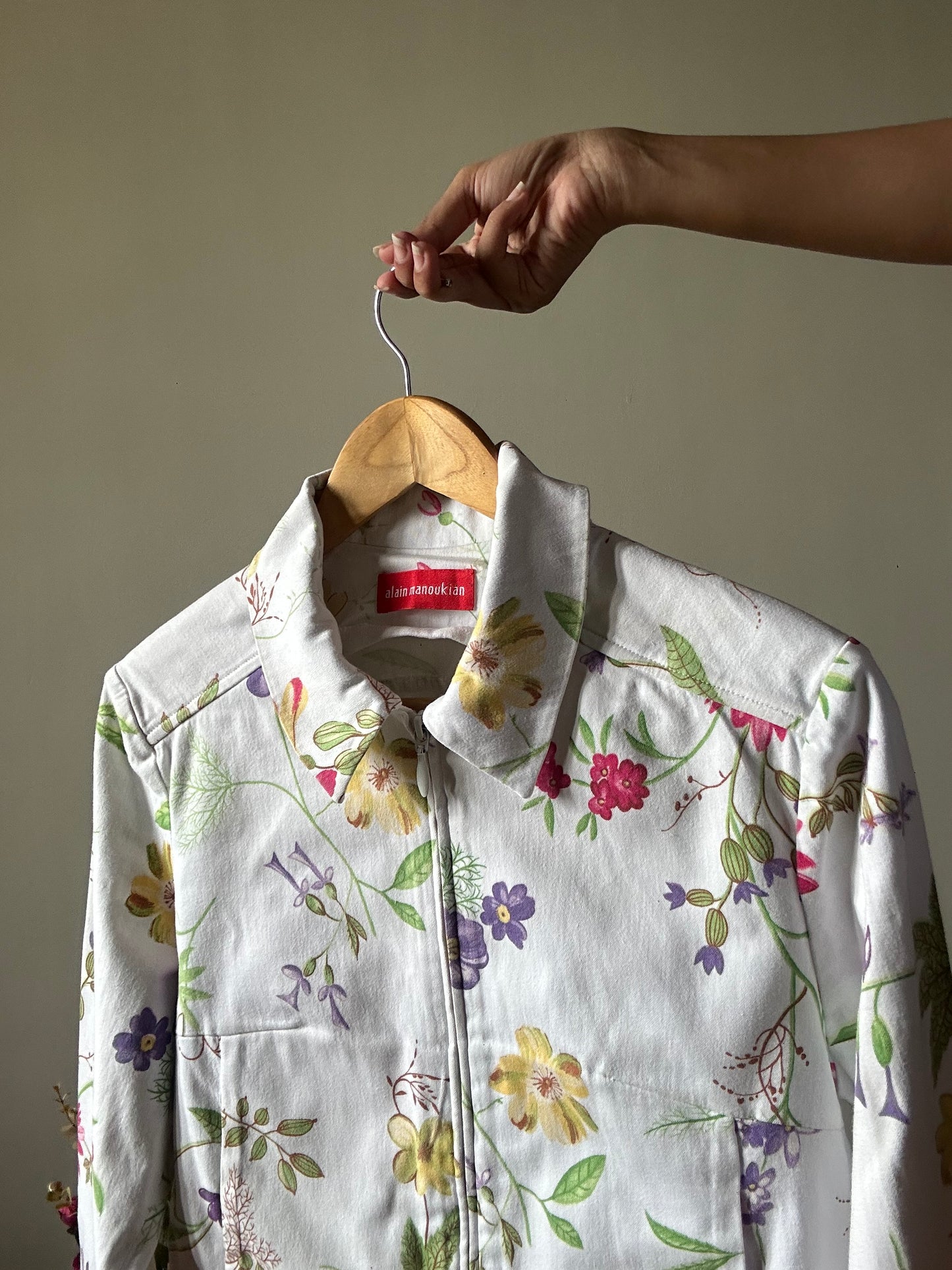 Alain Manoukian Vintage Zipped Floral Shirt