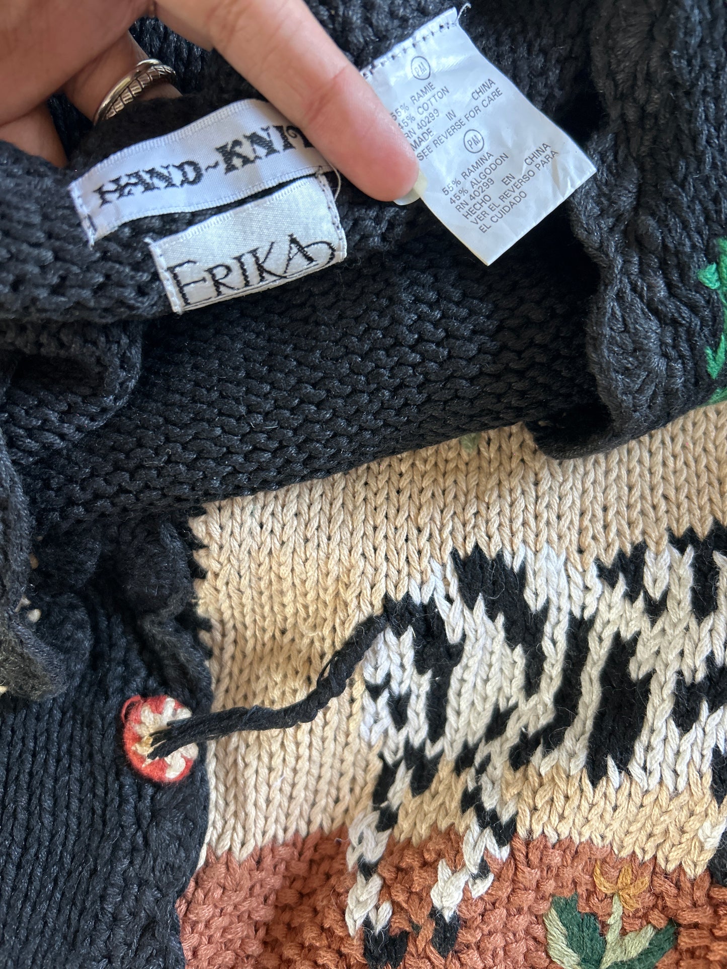 Erika Vintage Hand Knit Vest