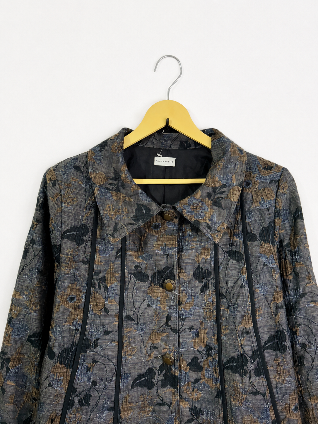 Vintage Botanical Jacquard Statement Jacket