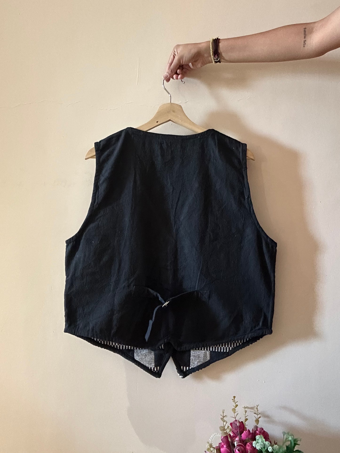 Vintage JGEE All Weaved and Patch Work Vest
