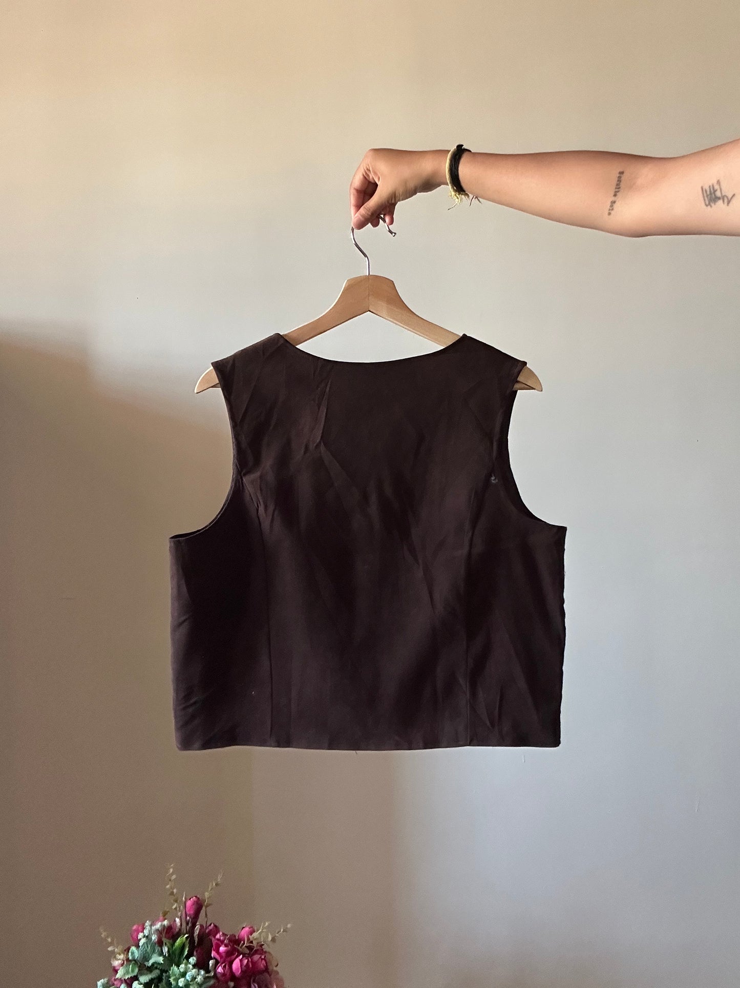 Vintage White Sage Vest