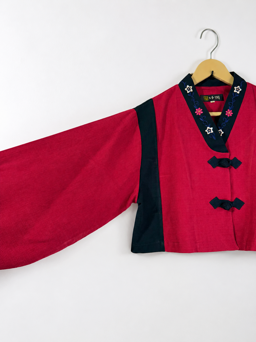 Vintage Embroidered Korean Cropped Jacket