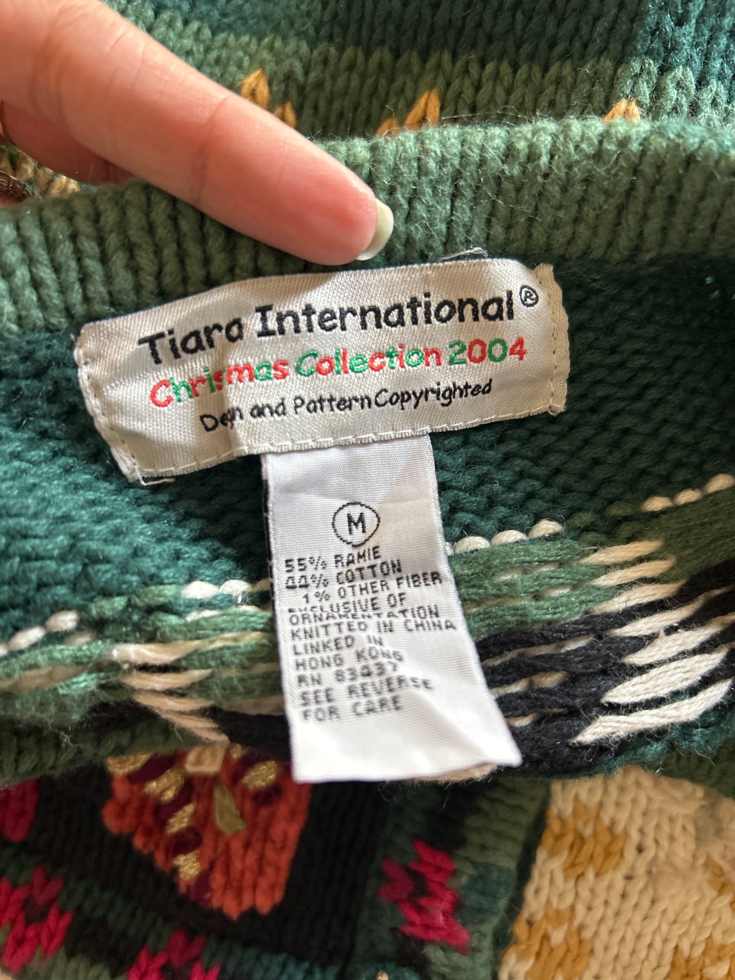 Vintage Tiara Christmas Collection Cardigan ( 2004 Collection )