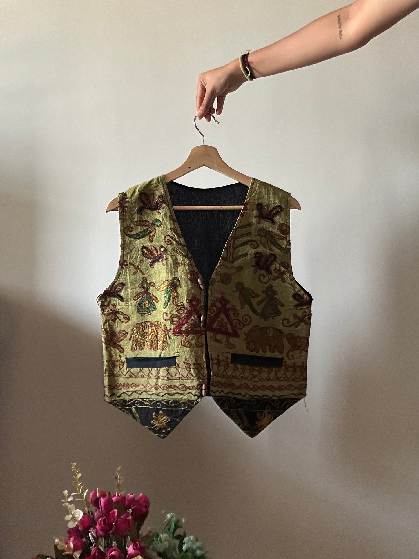 Vintage Traditional Embroidered Vest