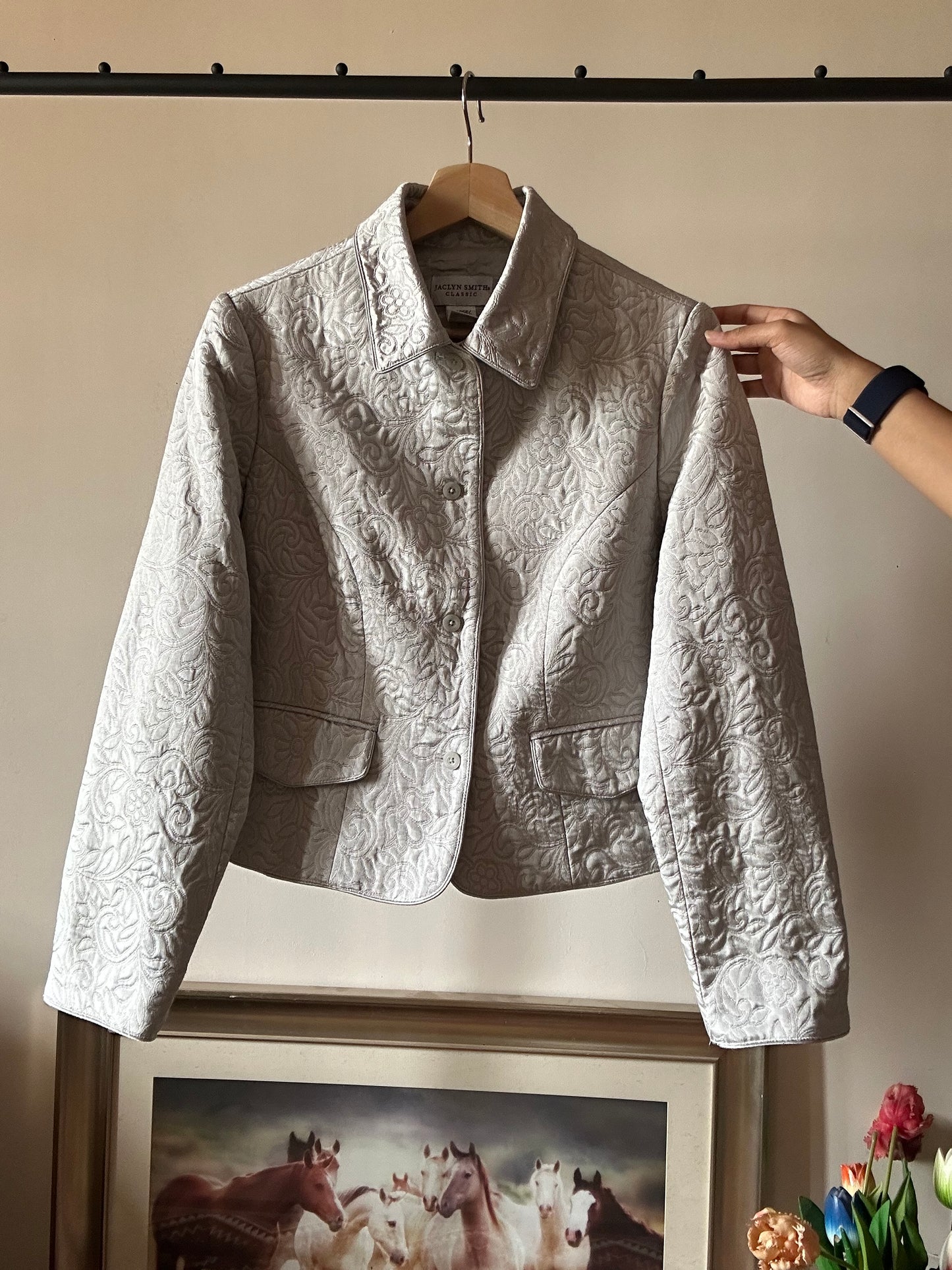 Jaclyn Smith Vintage Fully Embroidered Jacket