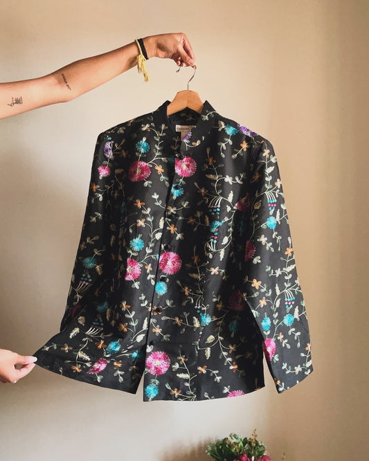 Vintage Dressbarn All Embroidered Shaket