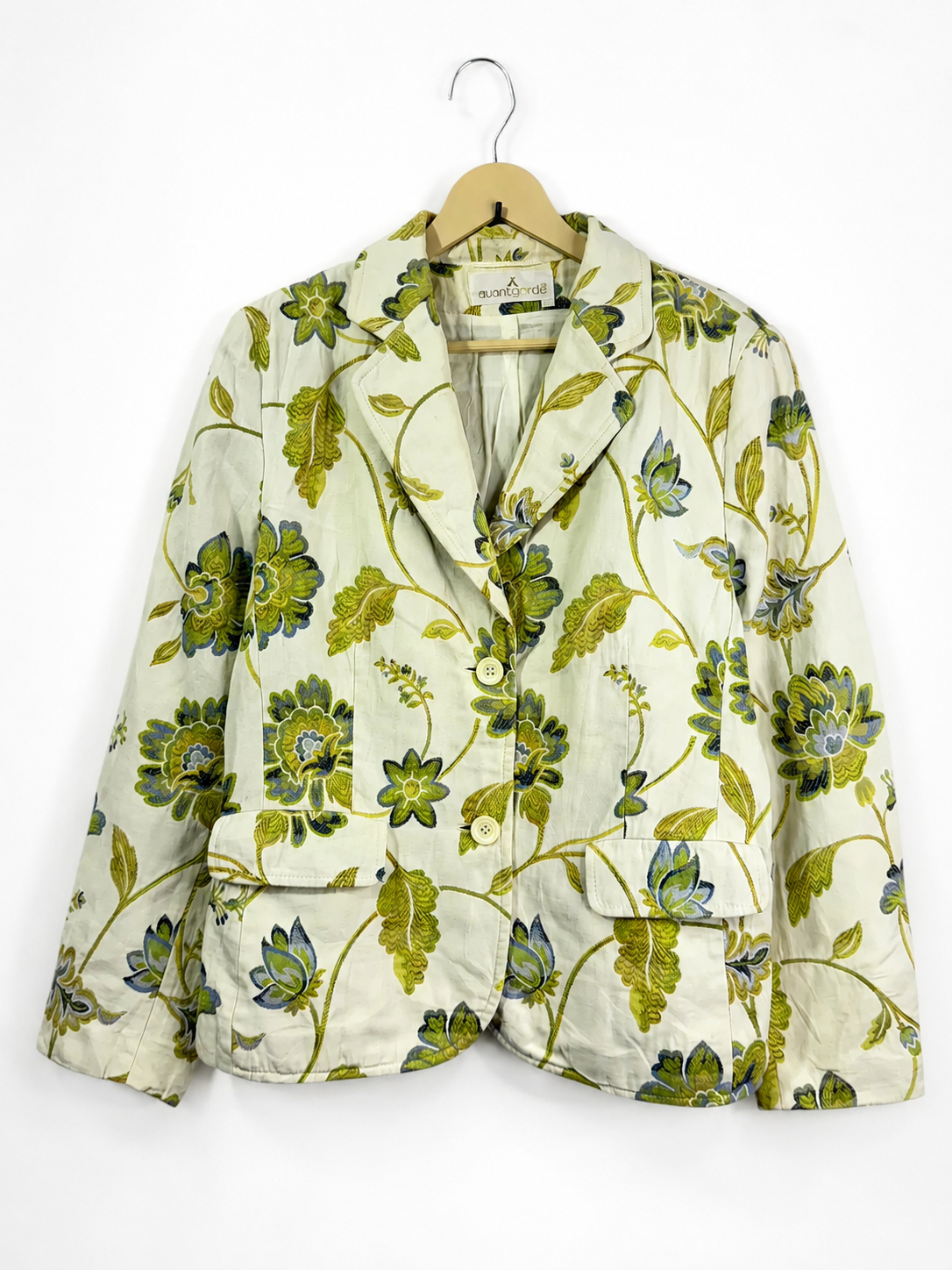 Vintage Avantgarde Botanical Tapestry Blazer