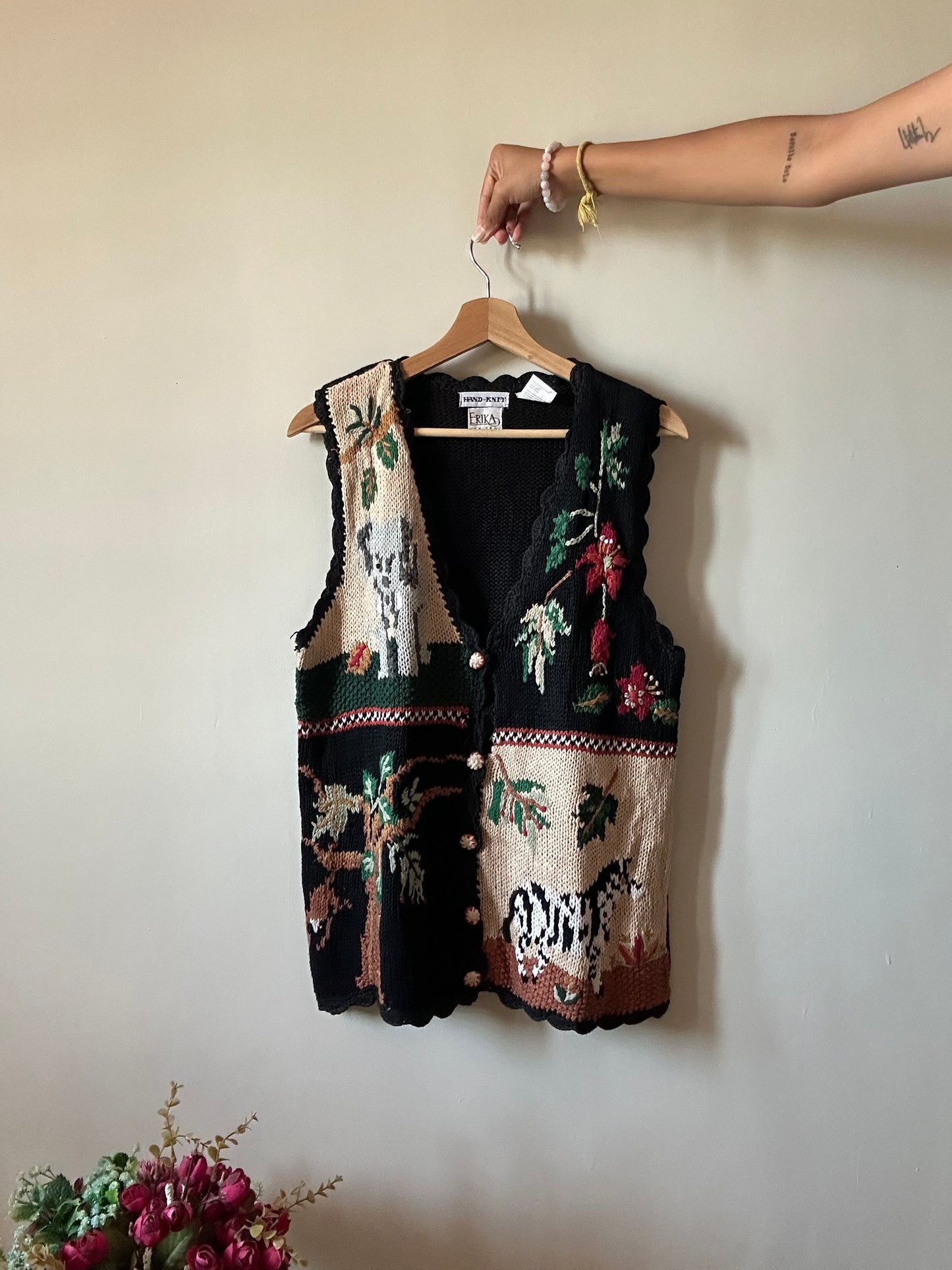 Erika Vintage Hand Knit Vest