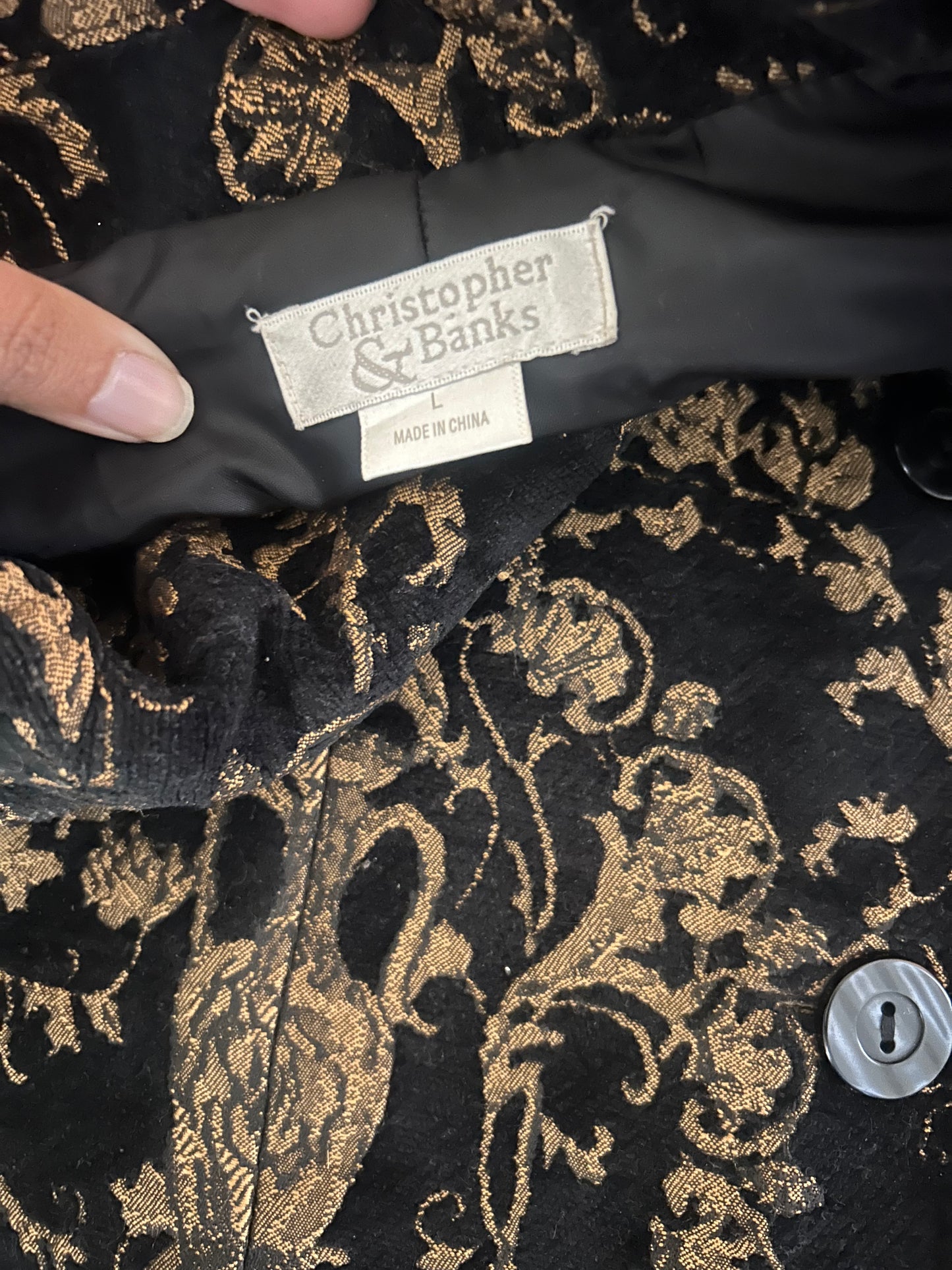 Christopher & Banks Vintage Self Design Shaket