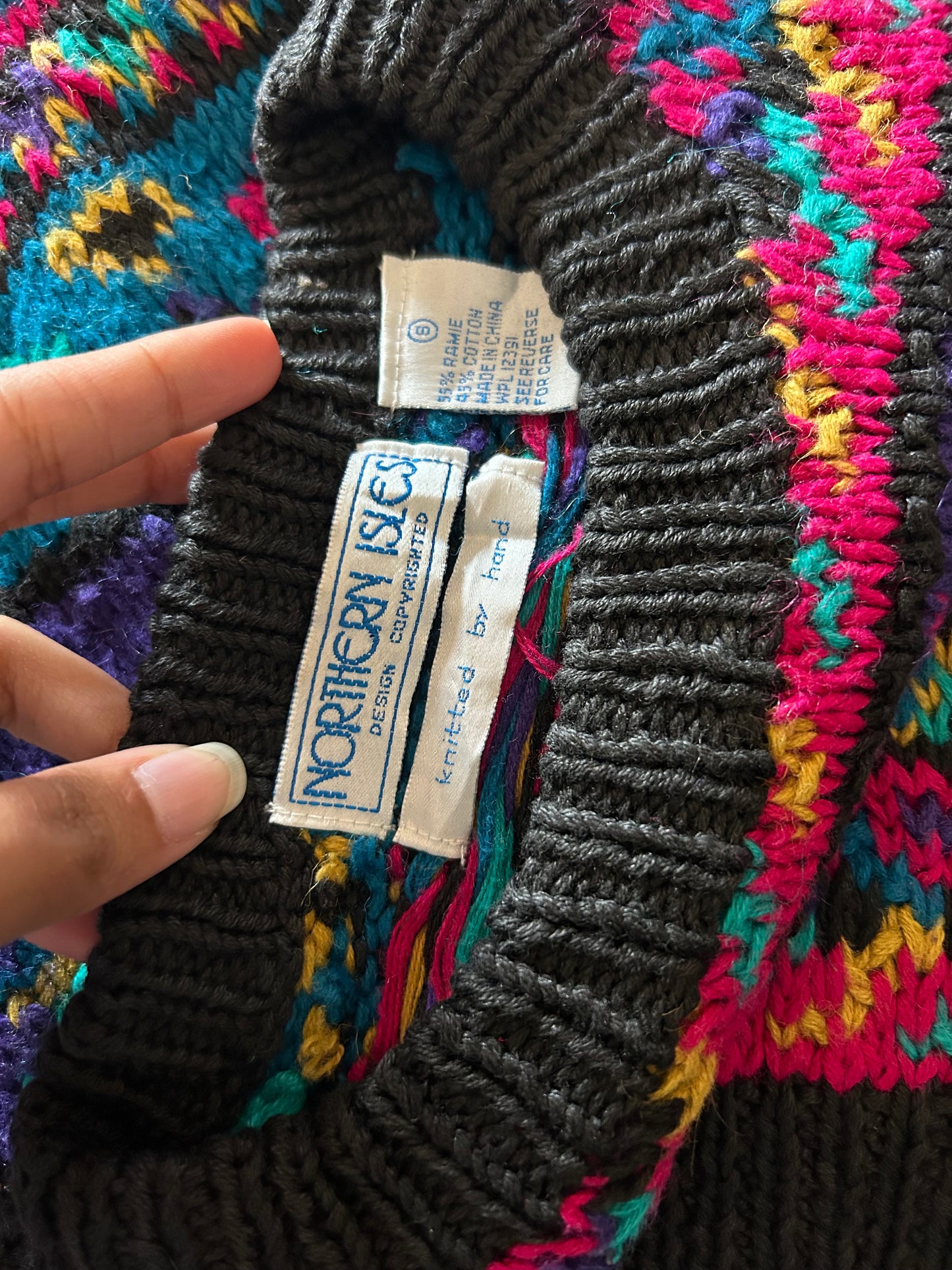 Vintage Northern Isles Hand Knit Pullover