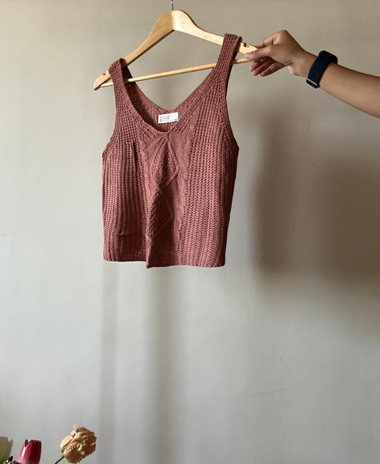 Monocode Crean Beige Mymyt Vintage Knit Top