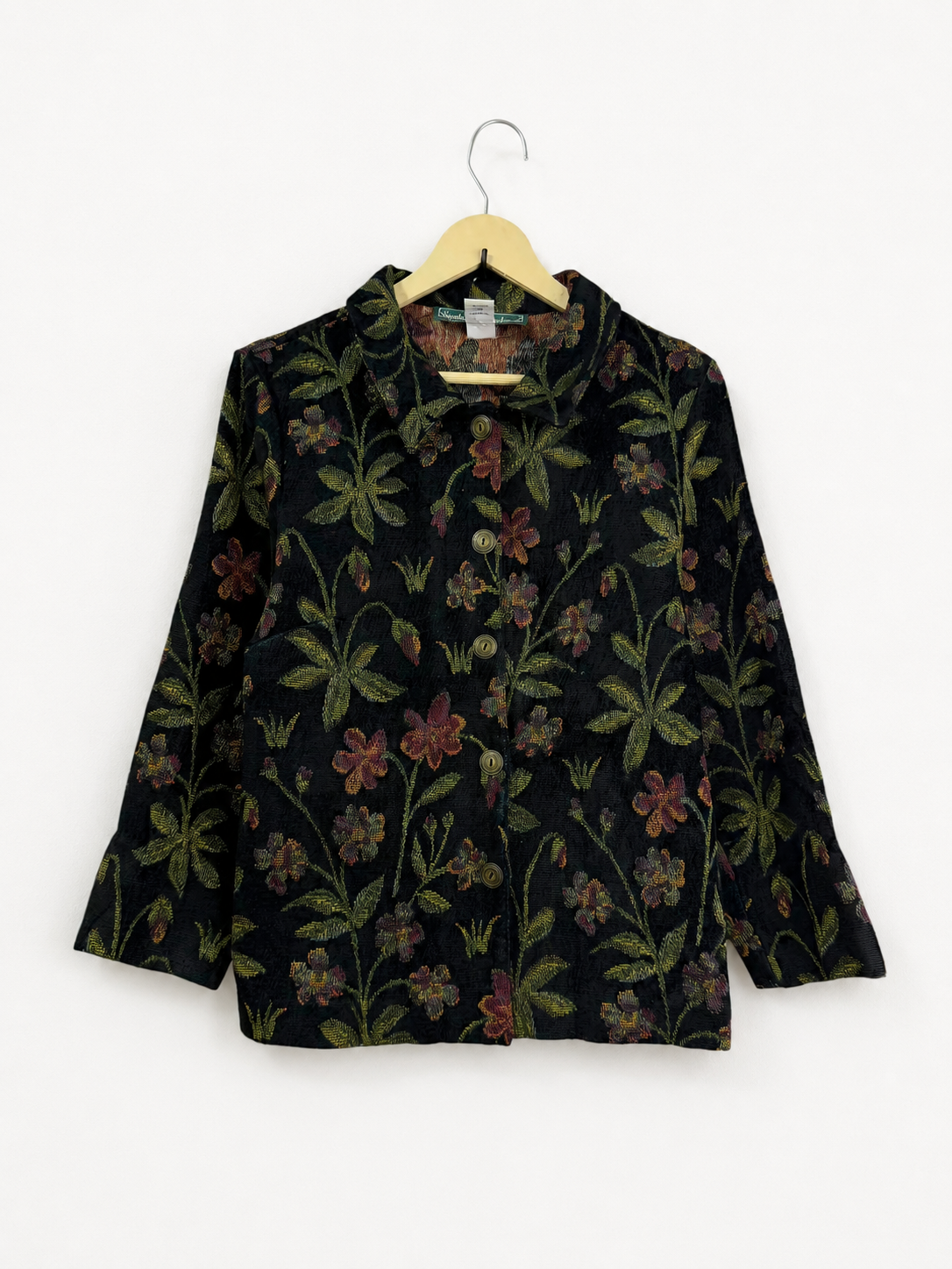 Vintage Stephanie Andrews Botanical Tapestry Jacket
