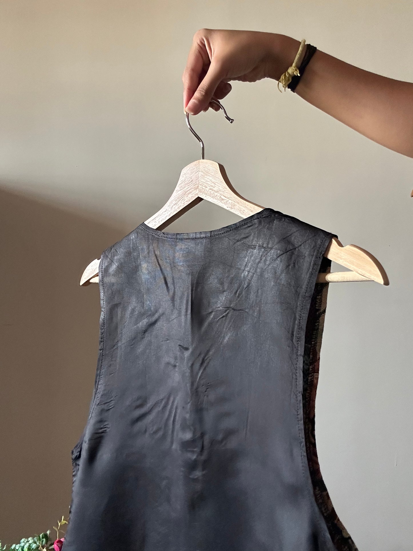 Vintage Jean Wear Floral Vest